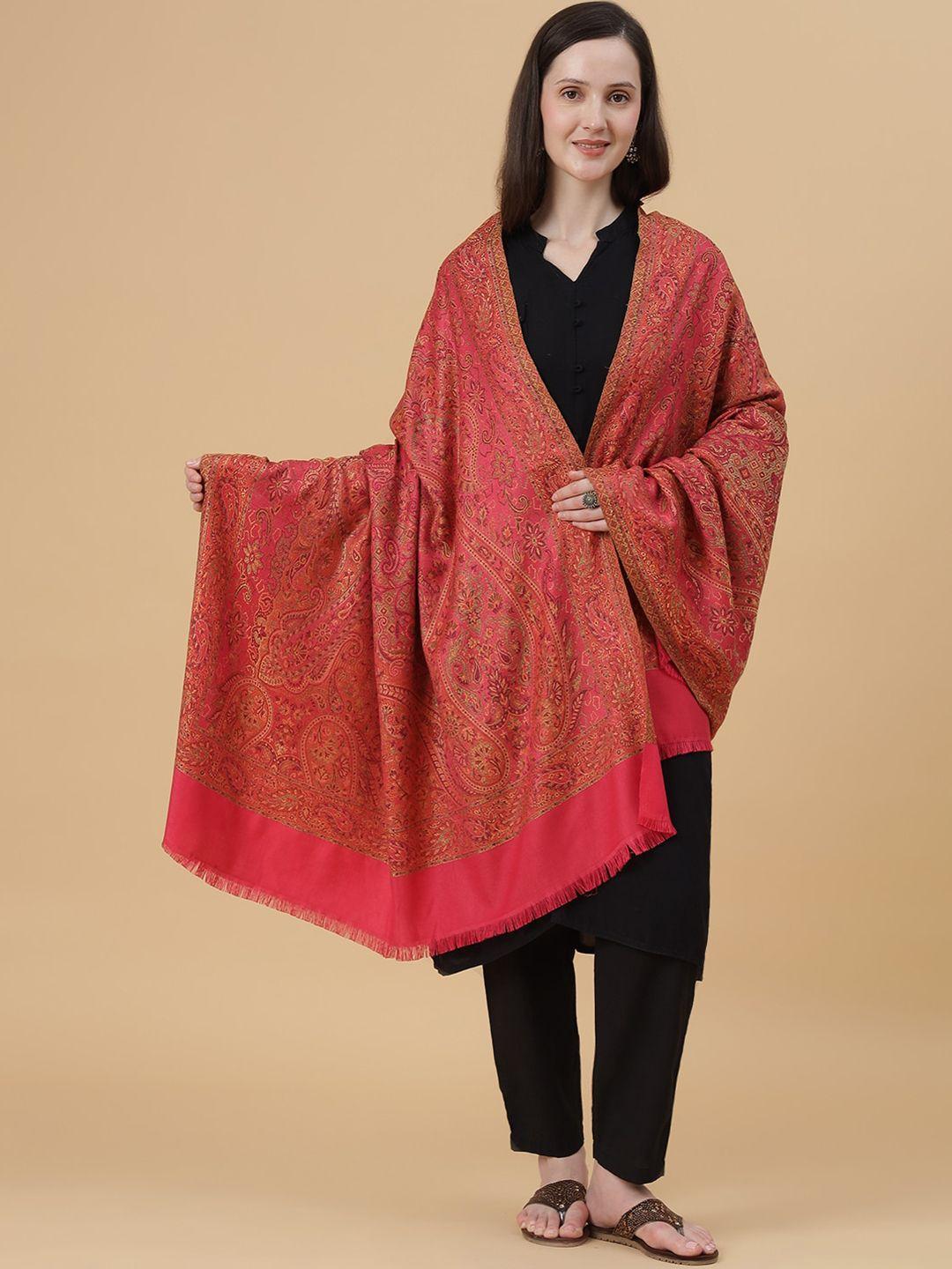 zamour ethnic motifs women woven-design shawl