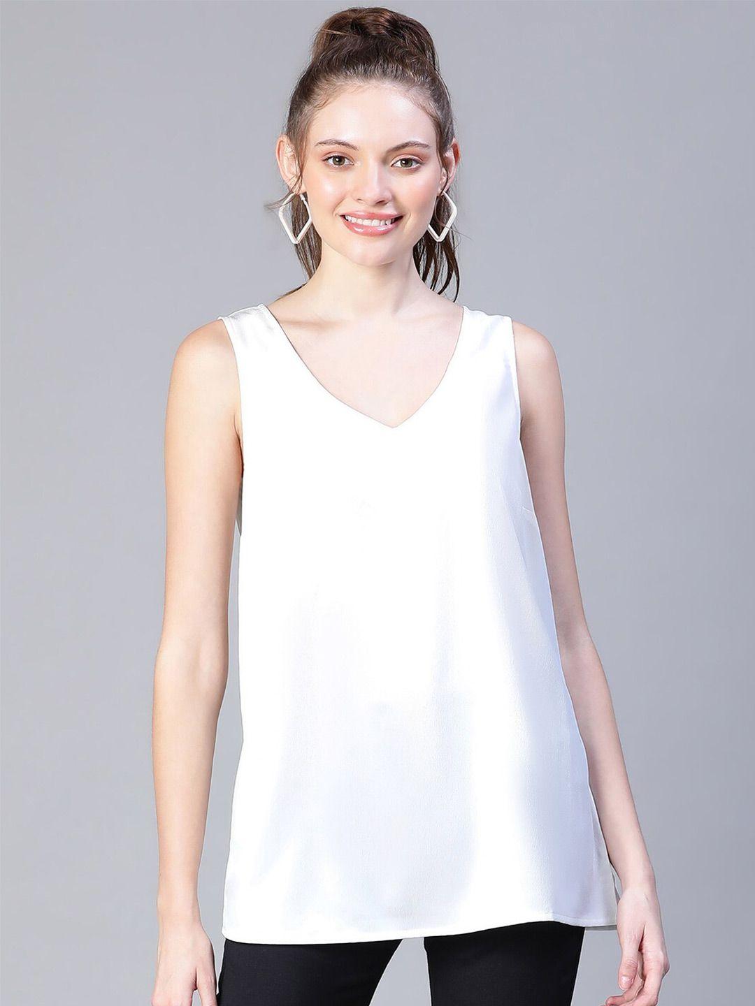 oxolloxo v-neck sleeveless regular top