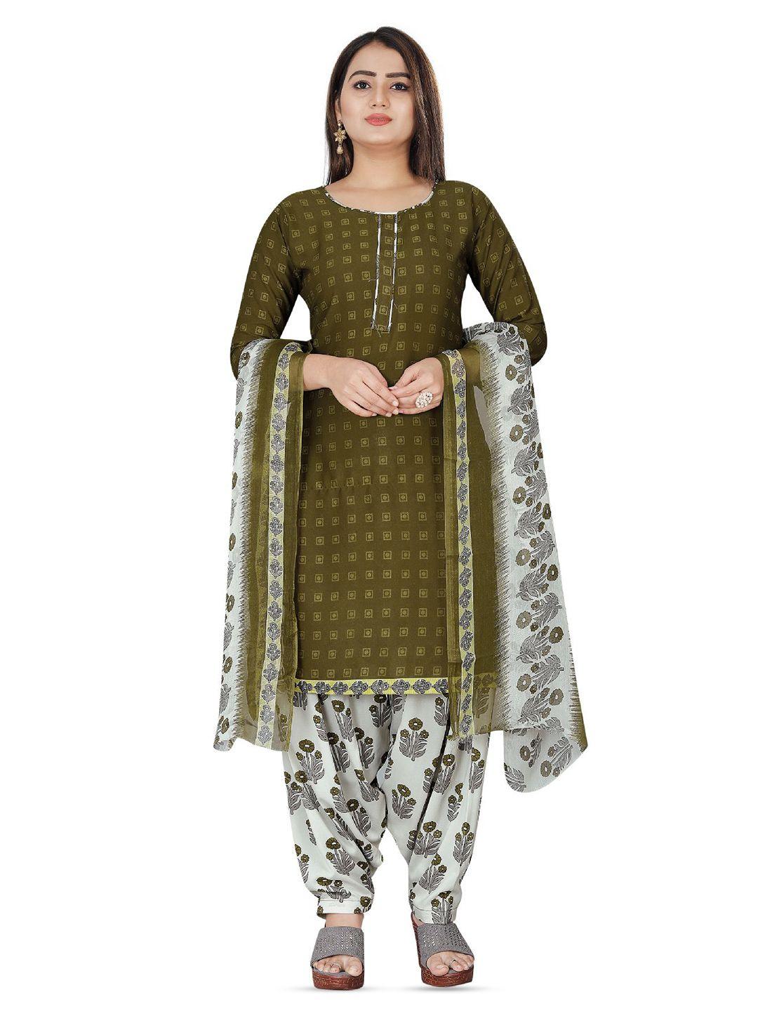 salwar studio floral printed unstitched dress material