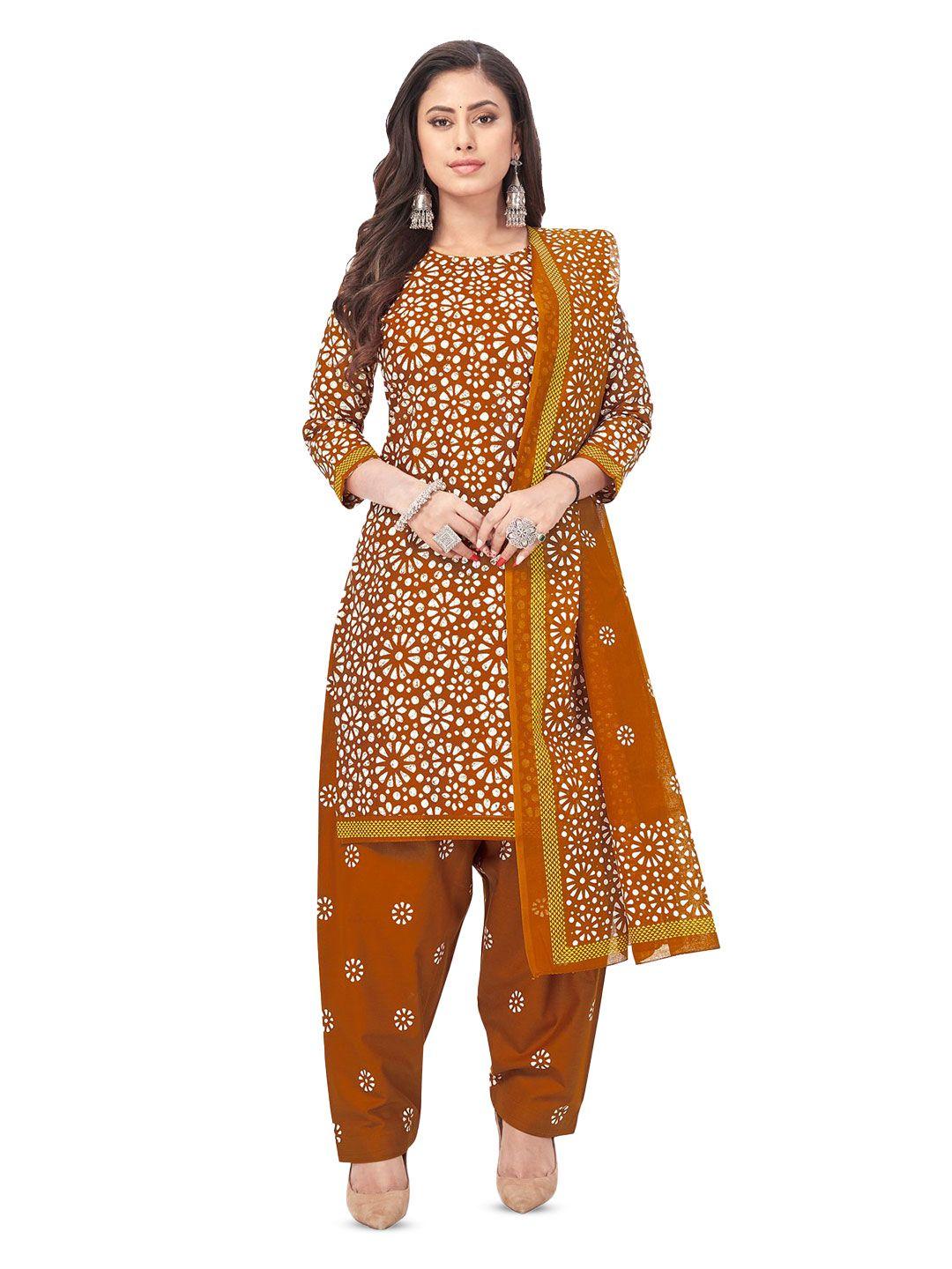 salwar studio floral printed unstitched dress material