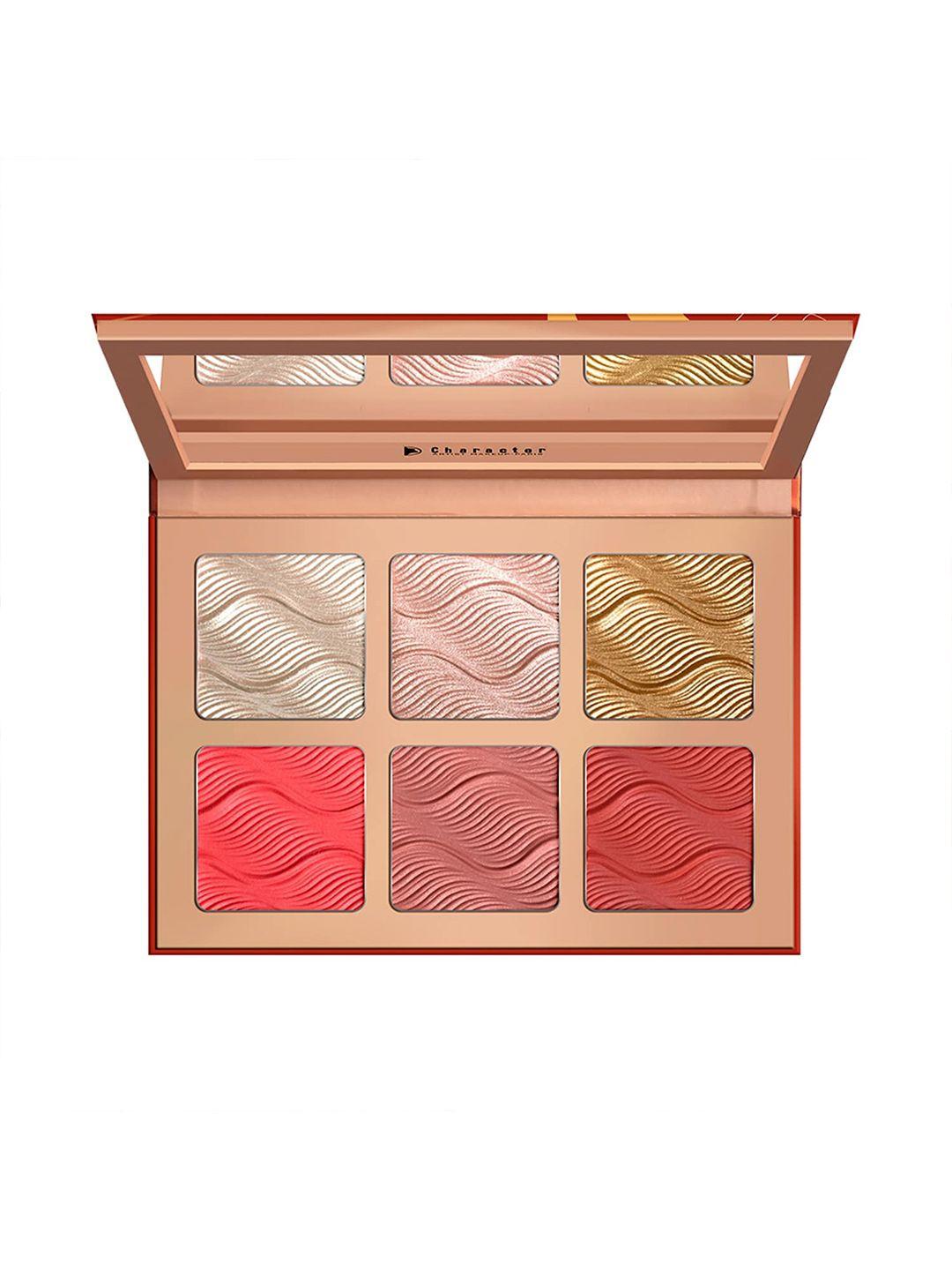 character soft & smooth formula glow & blush palette 48 g - sweet peach cbh01