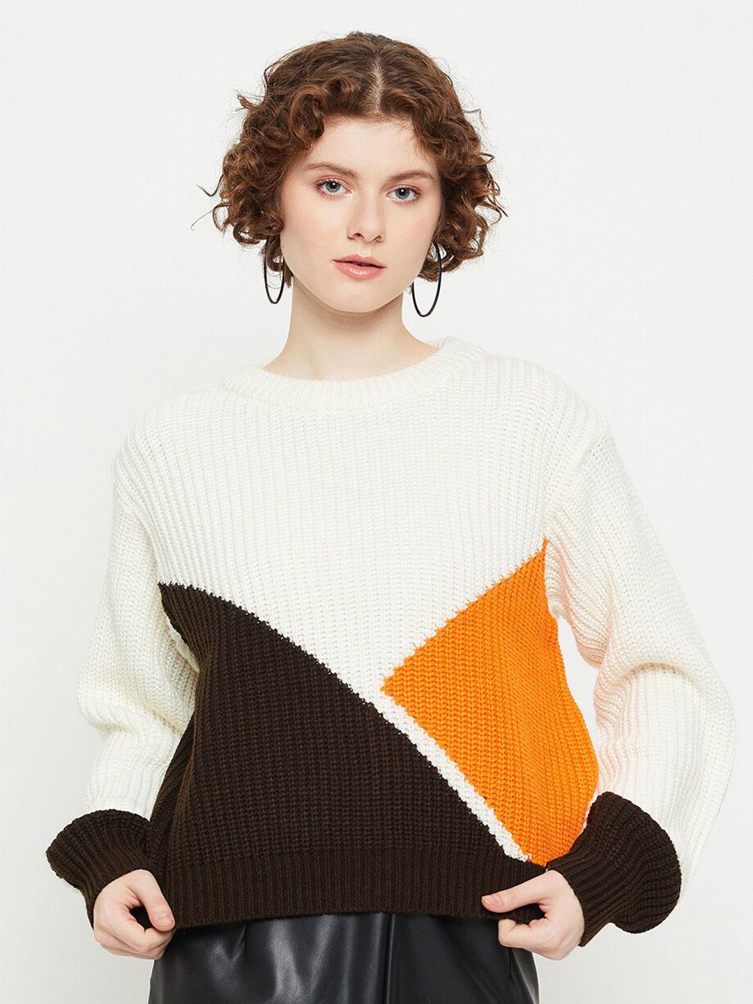 kasma colourblocked woollen pullover