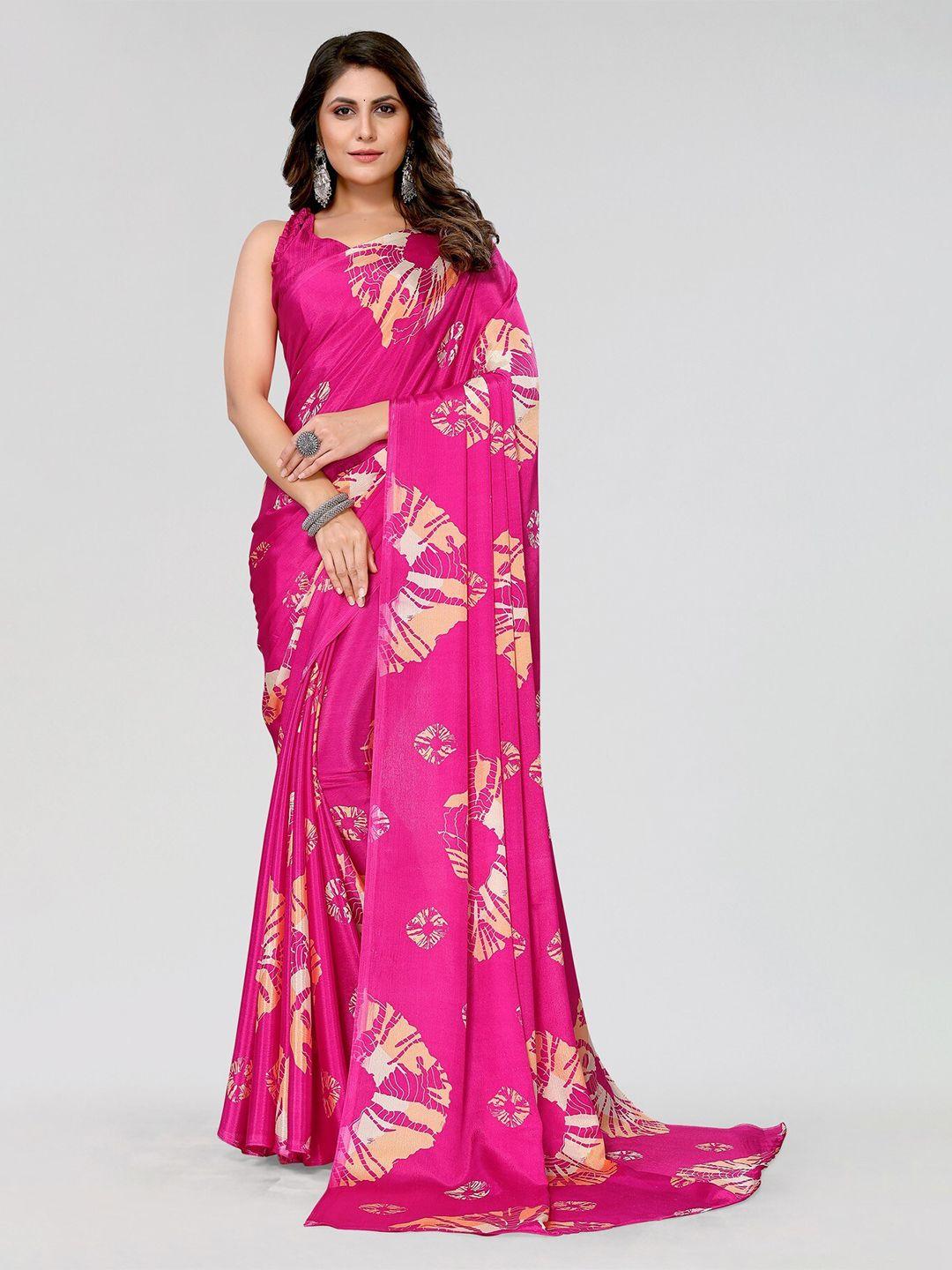 yashika abstract printed leheriya saree