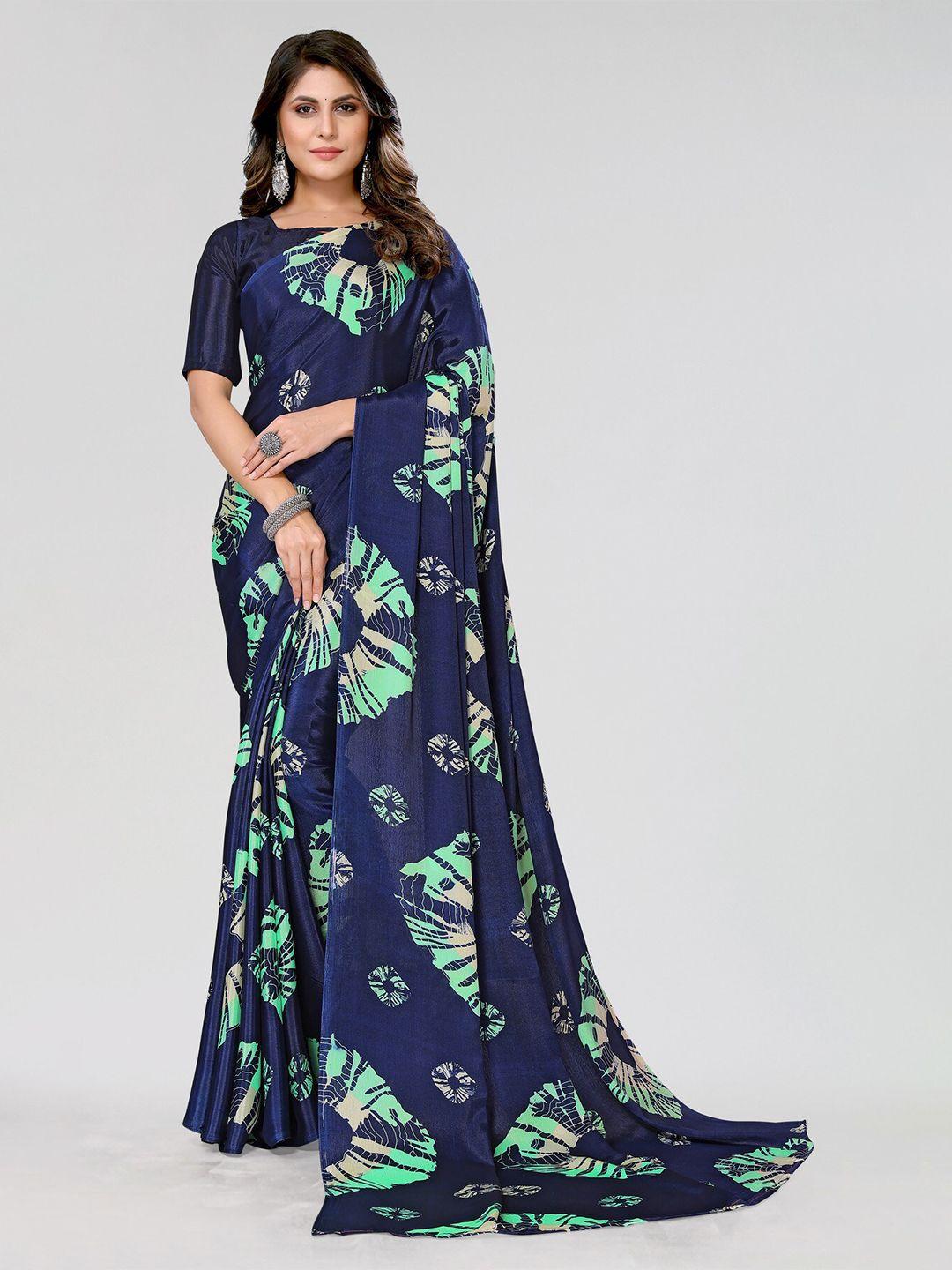 yashika geometric printed poly georgette leheriya saree