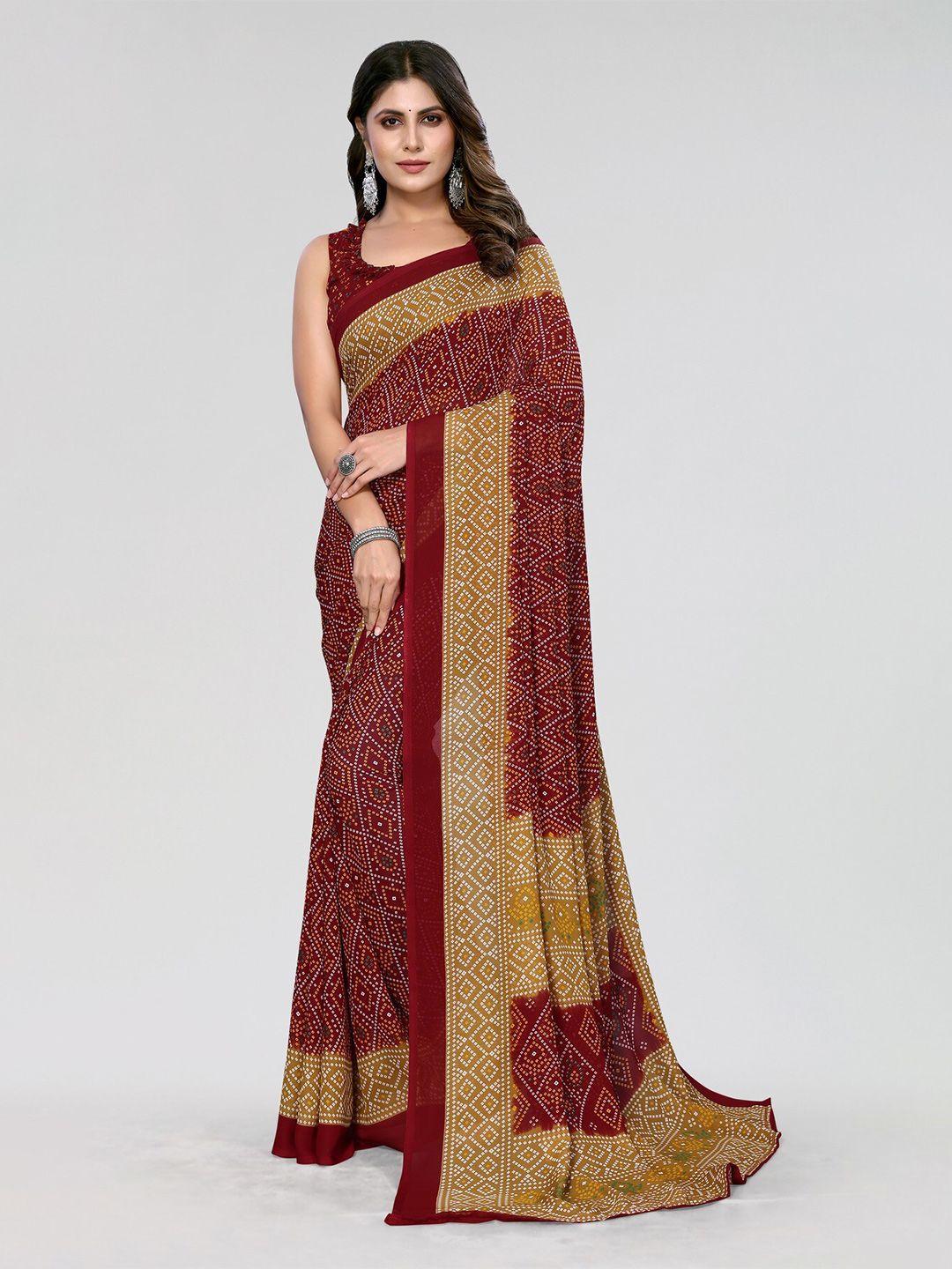 yashika bandhani saree