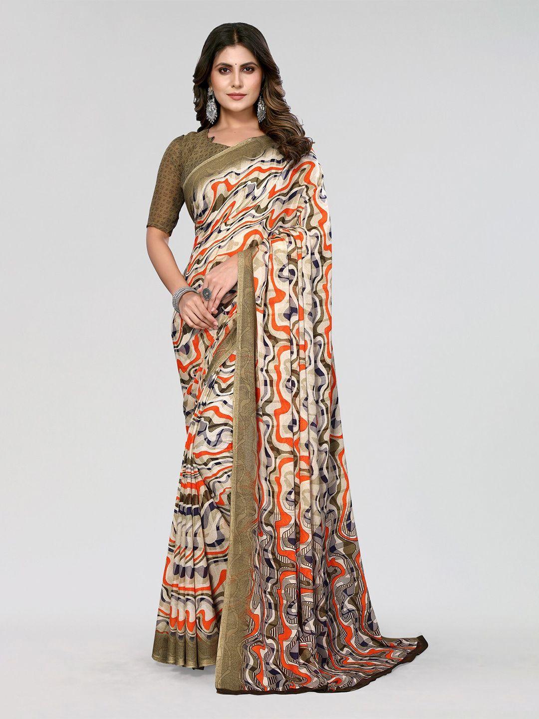 yashika abstract printed saree