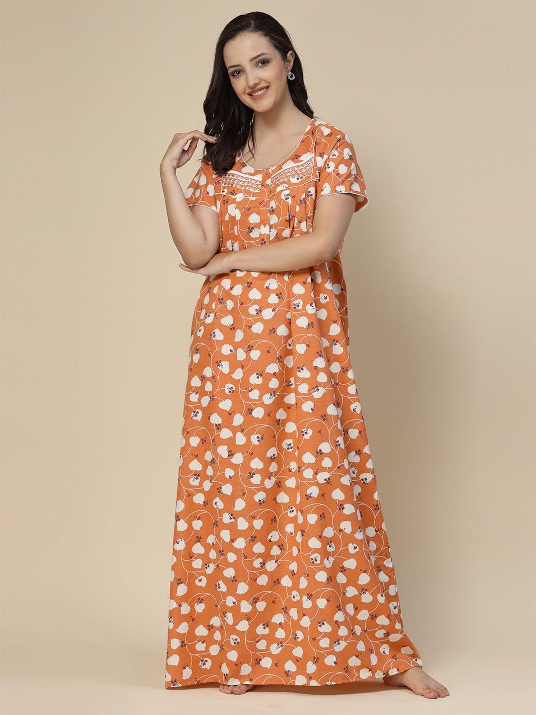 sweet dreams floral printed maxi nightdress