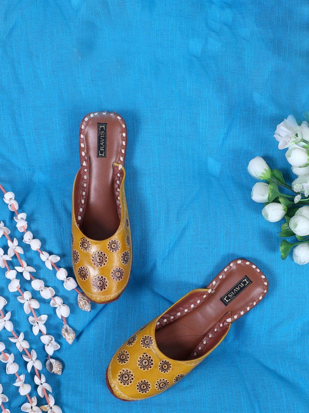 ravis floral printed mules flats