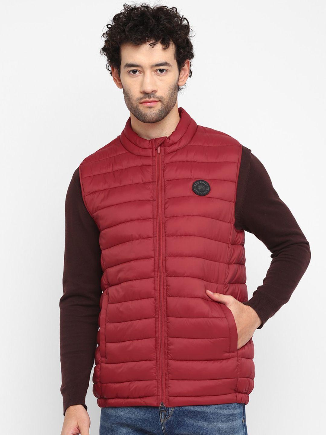 red chief mock collar puffer jacket