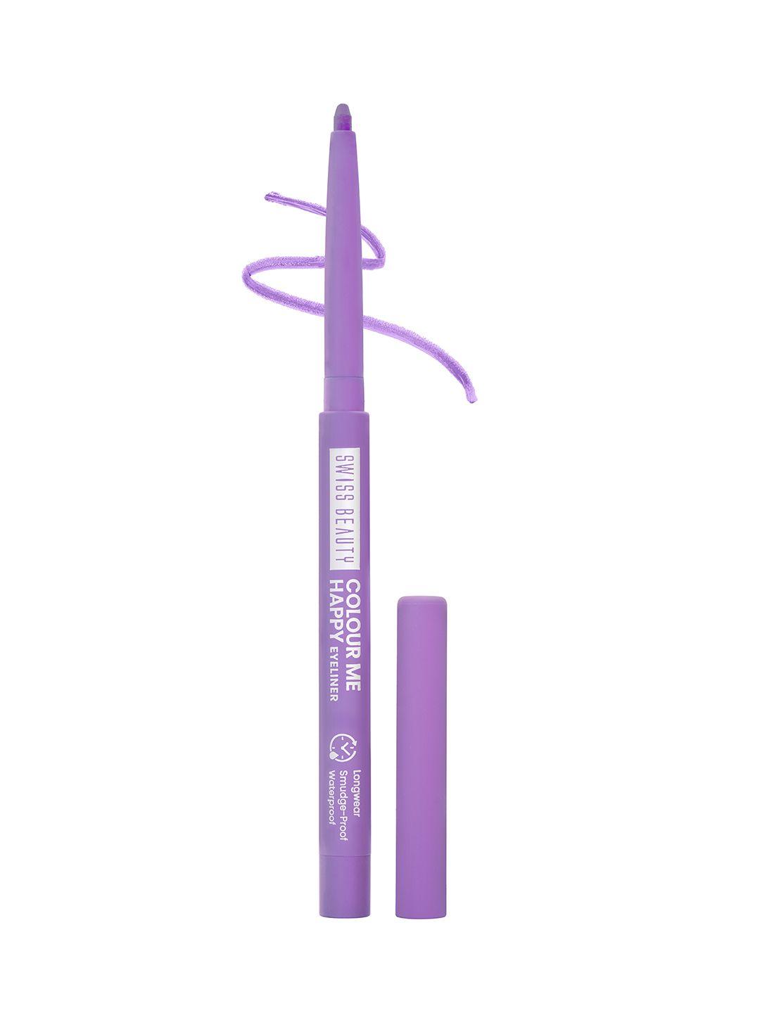 swiss beauty colour me happy waterproof  eyeliner - purple aster