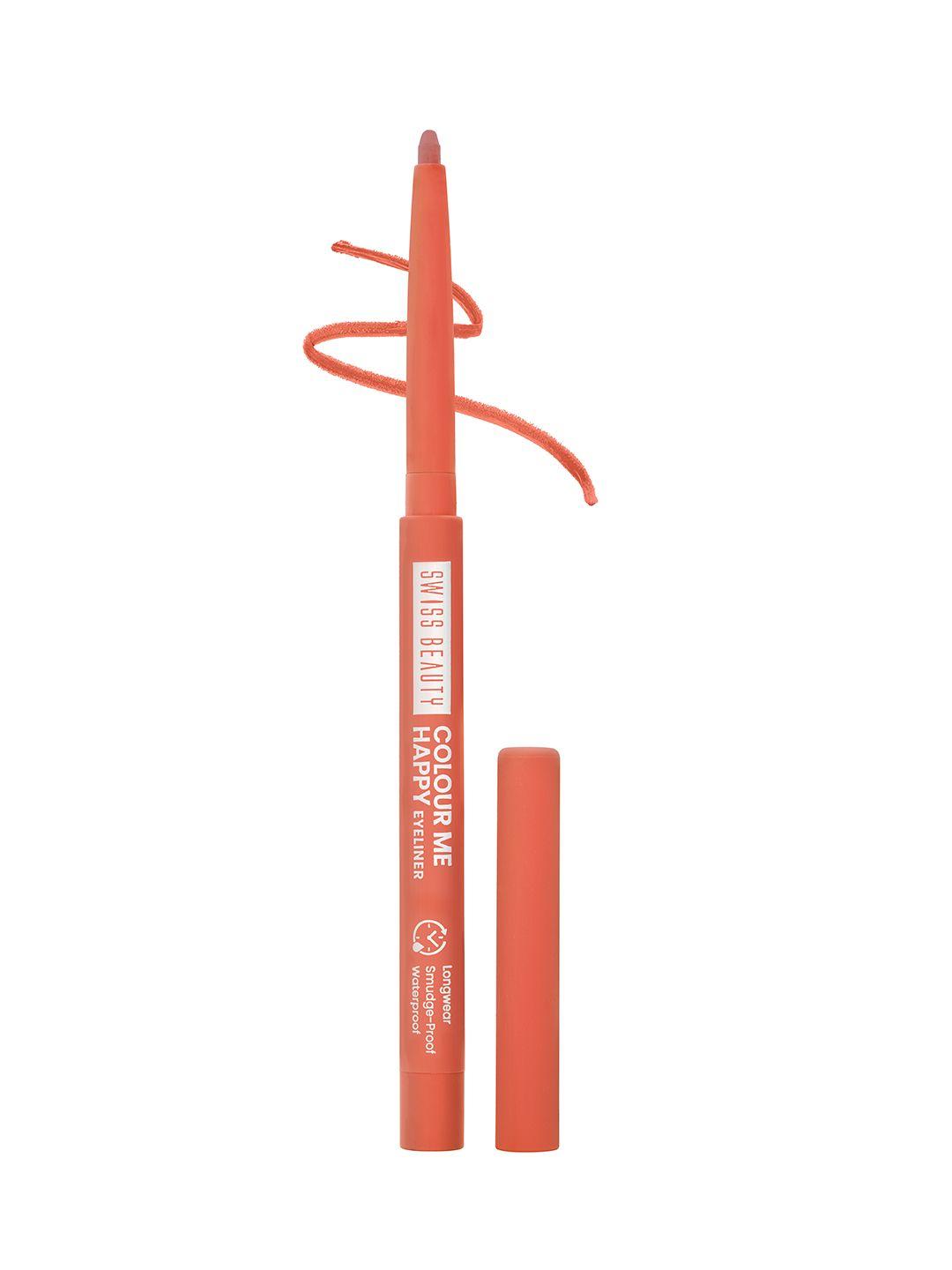 swiss beauty colour me happy longwear & waterproof eyeliner 0.4 g - orange daisy