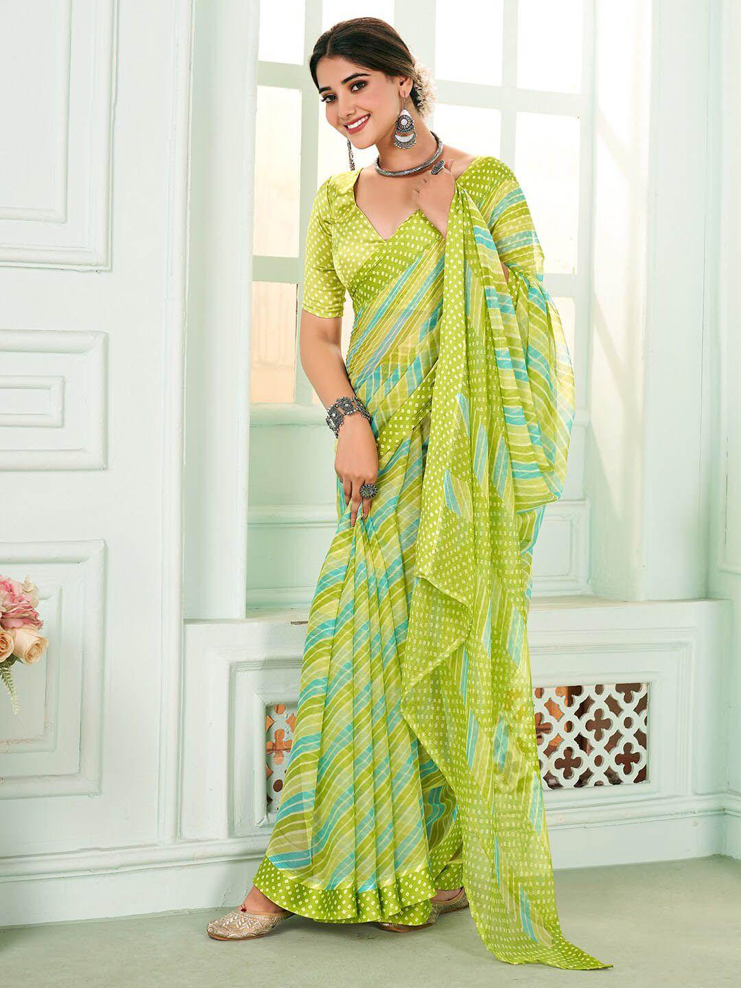 anouk leheriya printed saree