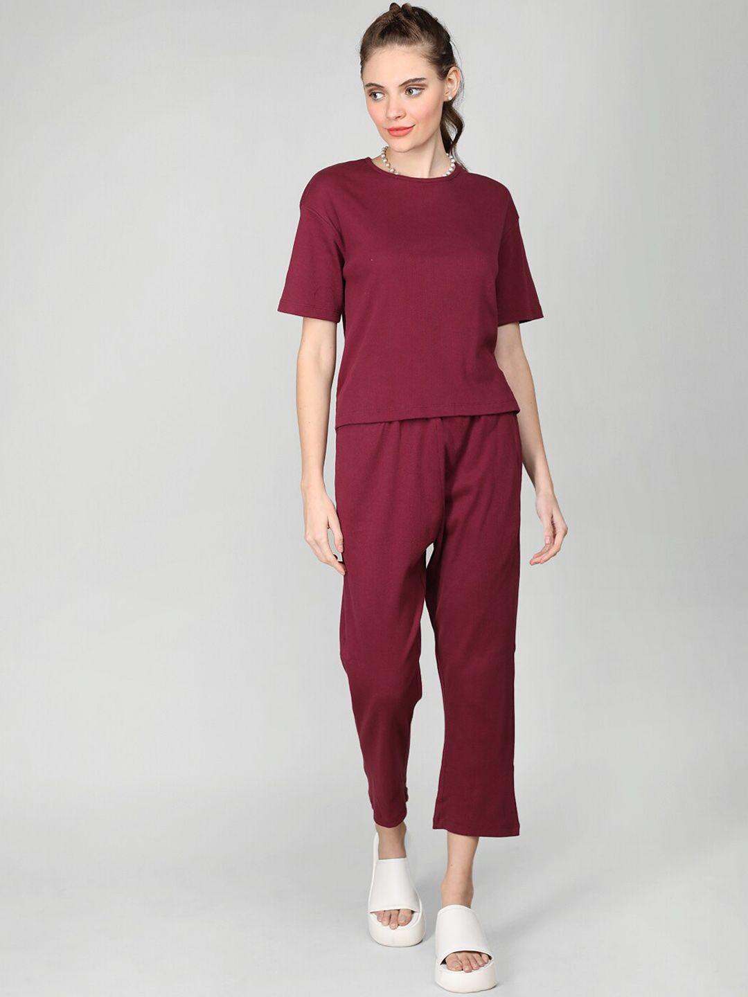 chkokko round neck top & trousers