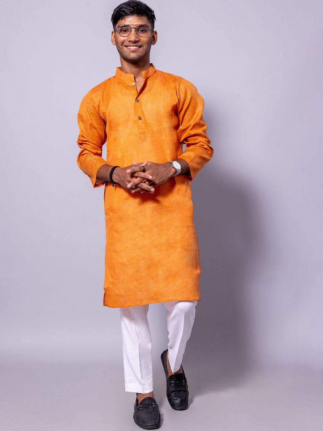 baesd mandarin collar pure cotton straight kurta with pyjamas