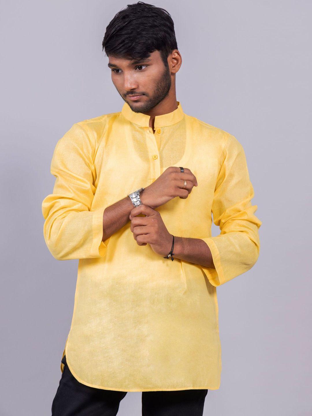 baesd mandarin collar long sleeves pure cotton kurta