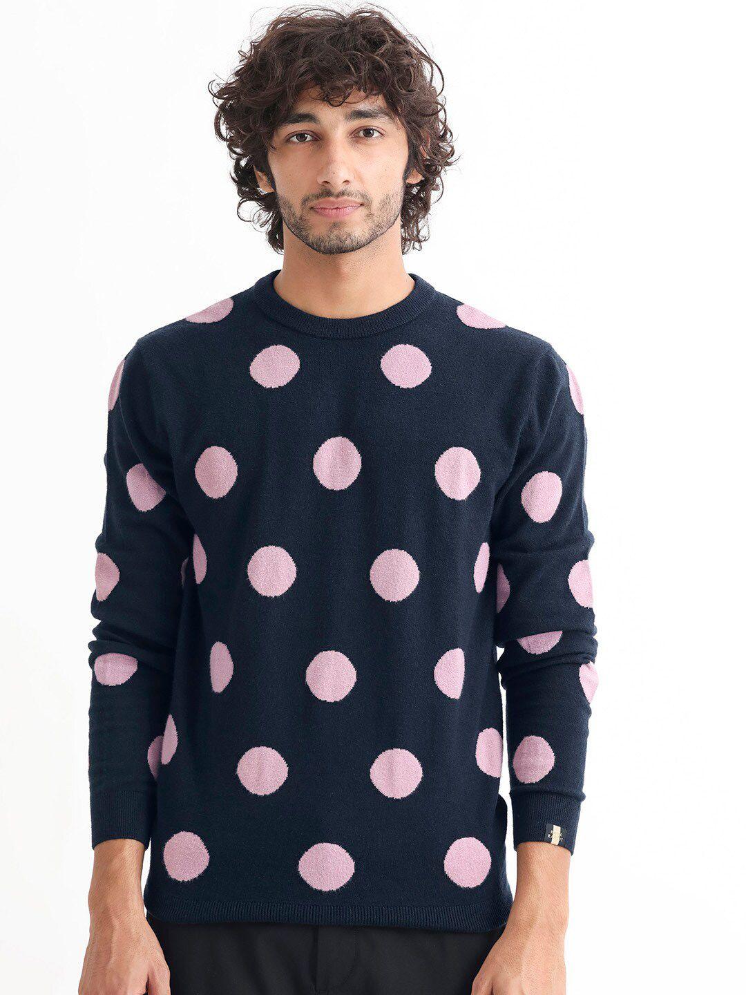 rare rabbit geometric printed pullover sweaters