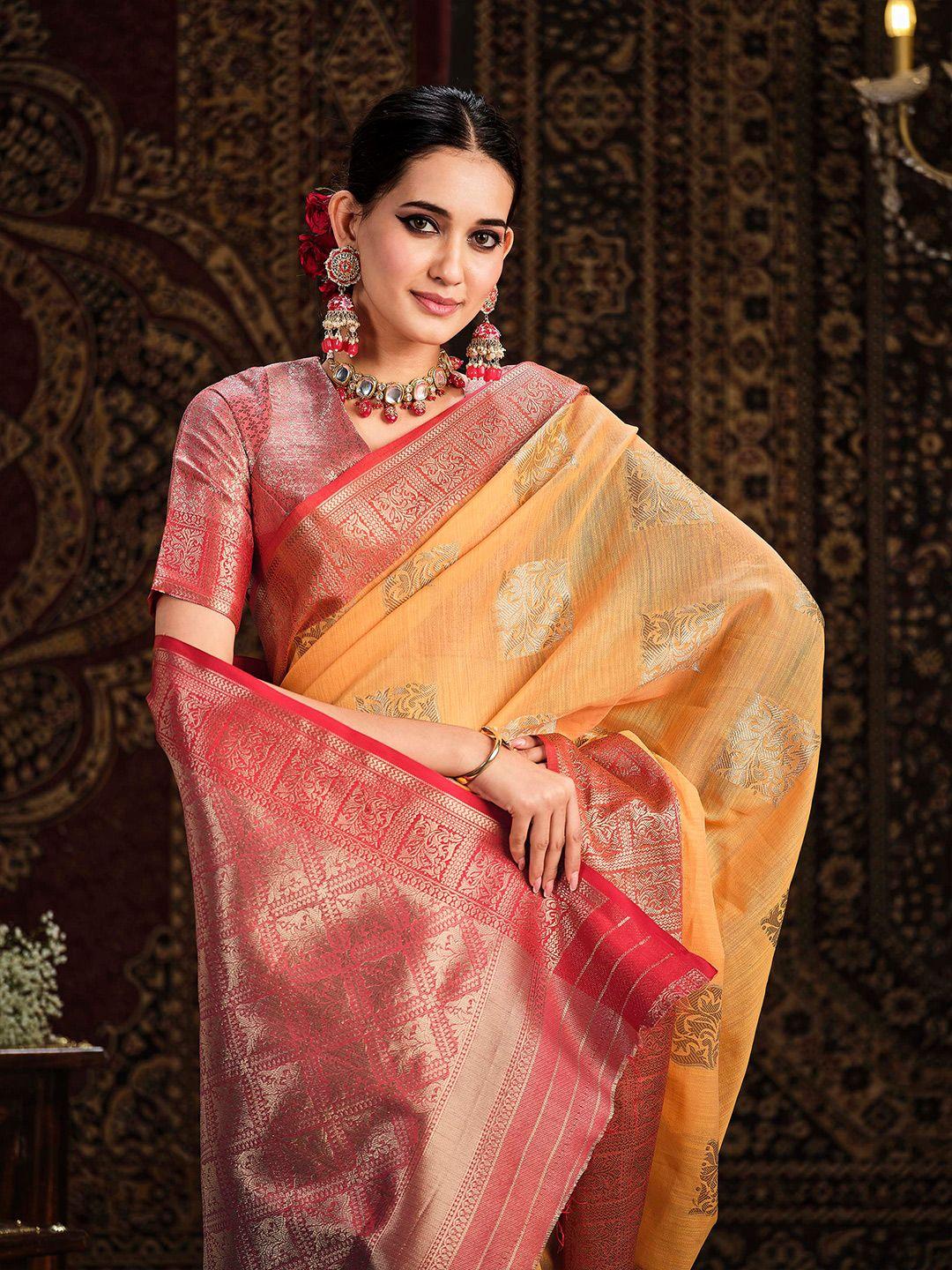 sangria ethnic motifs woven design banarasi saree