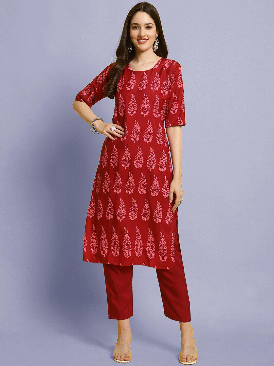 kalini paisley printed kurta with trousers