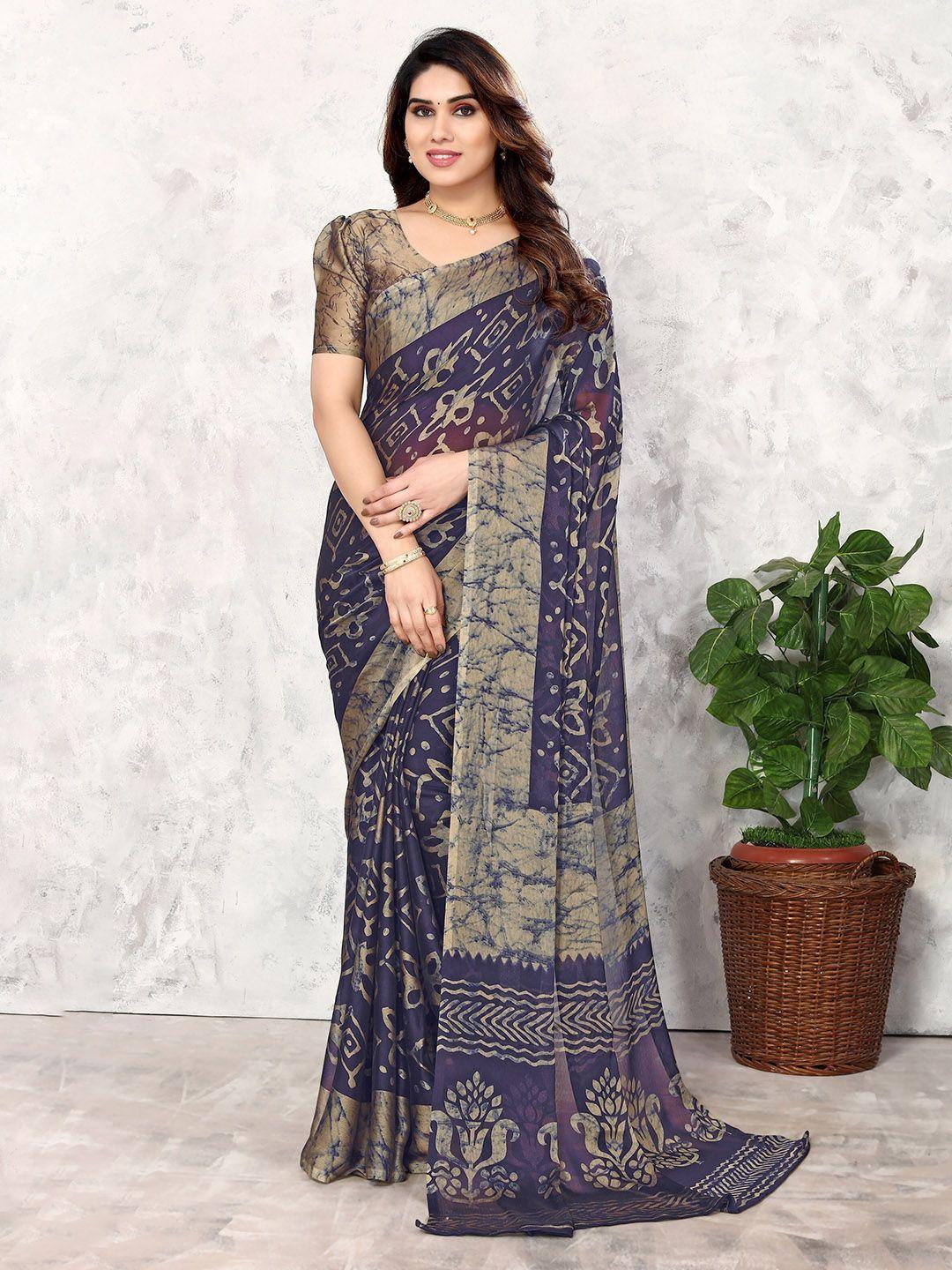 fabmora batik printed saree