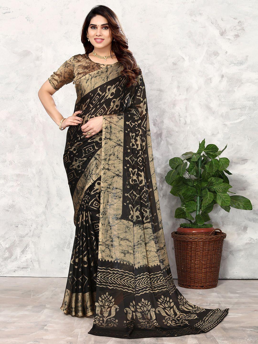 fabmora batik printed saree