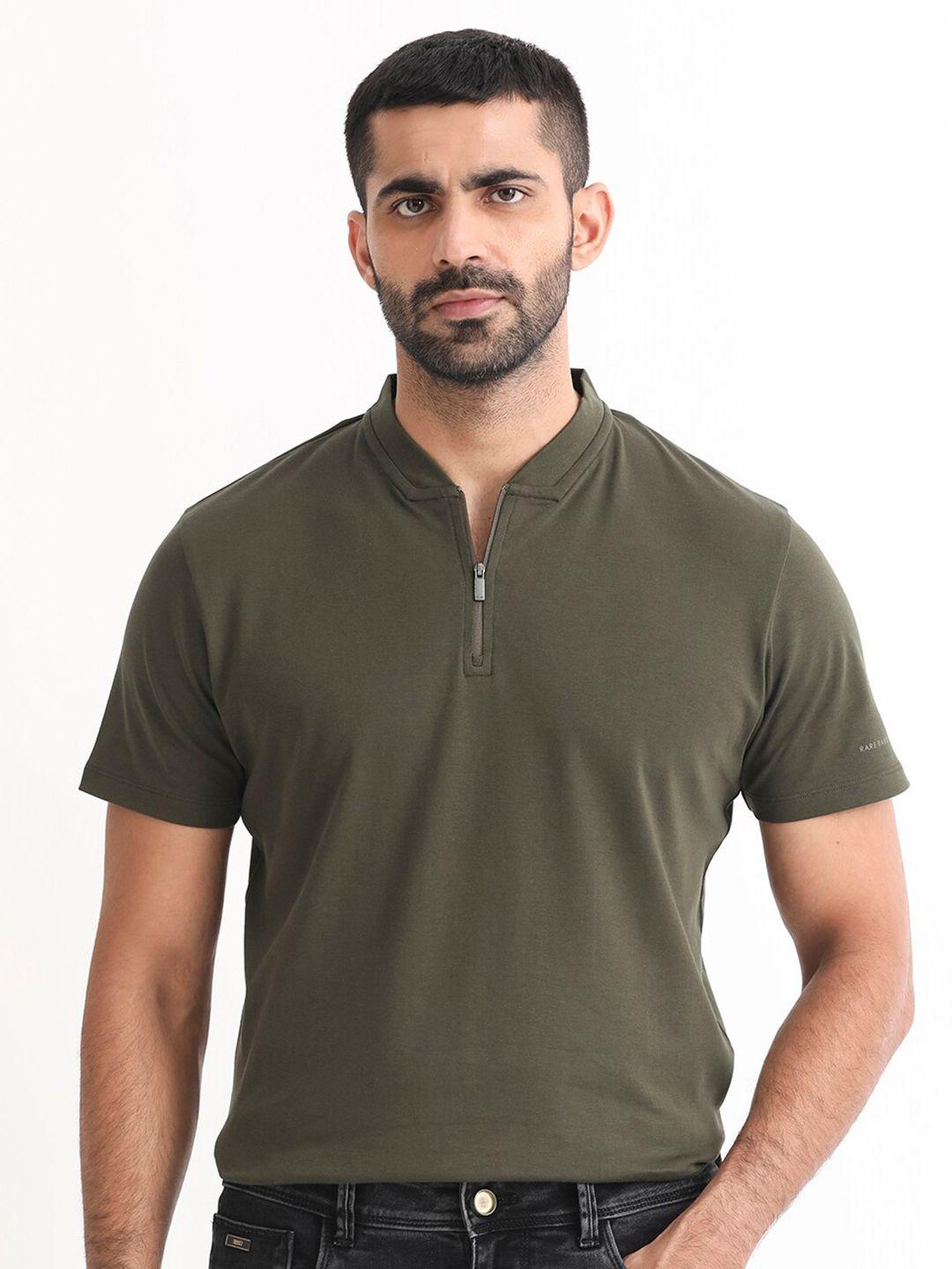 rare rabbit henley neck slim fit cotton t-shirt