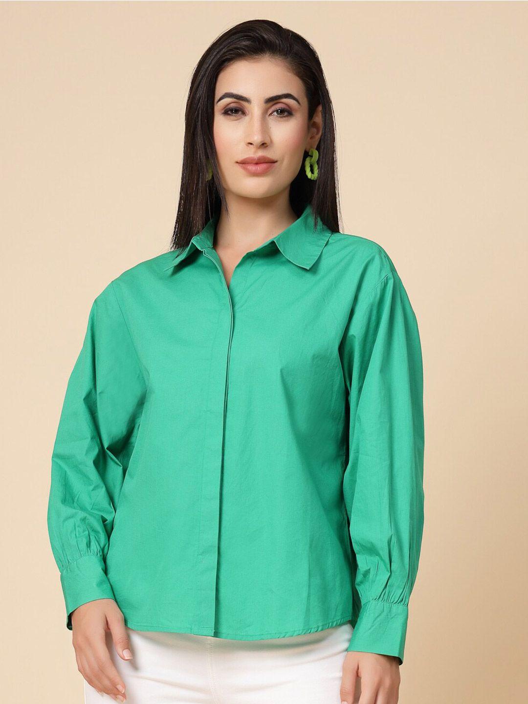 gipsy comfort high-low cotton casual shirt