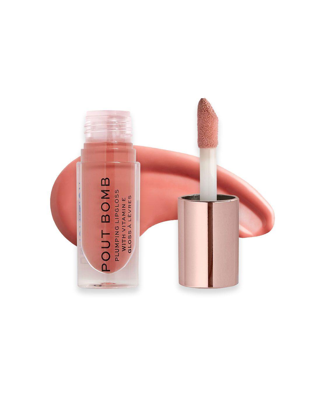 makeup revolution london pout bomb plumping gloss with vitamin e 4.6ml - kiss