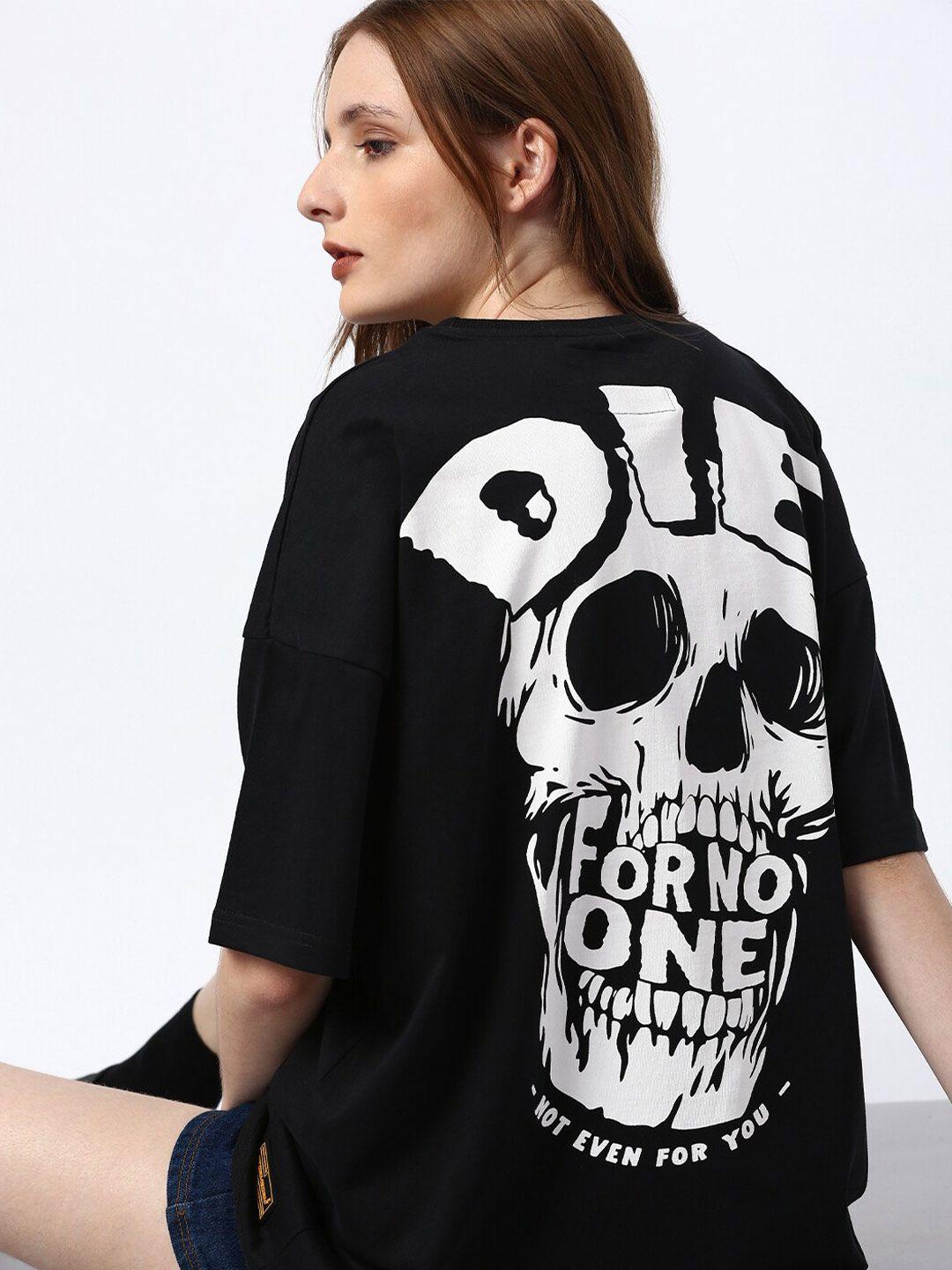 stormborn graphic printed drop shoulder sleeves oversized pure cotton t-shirt