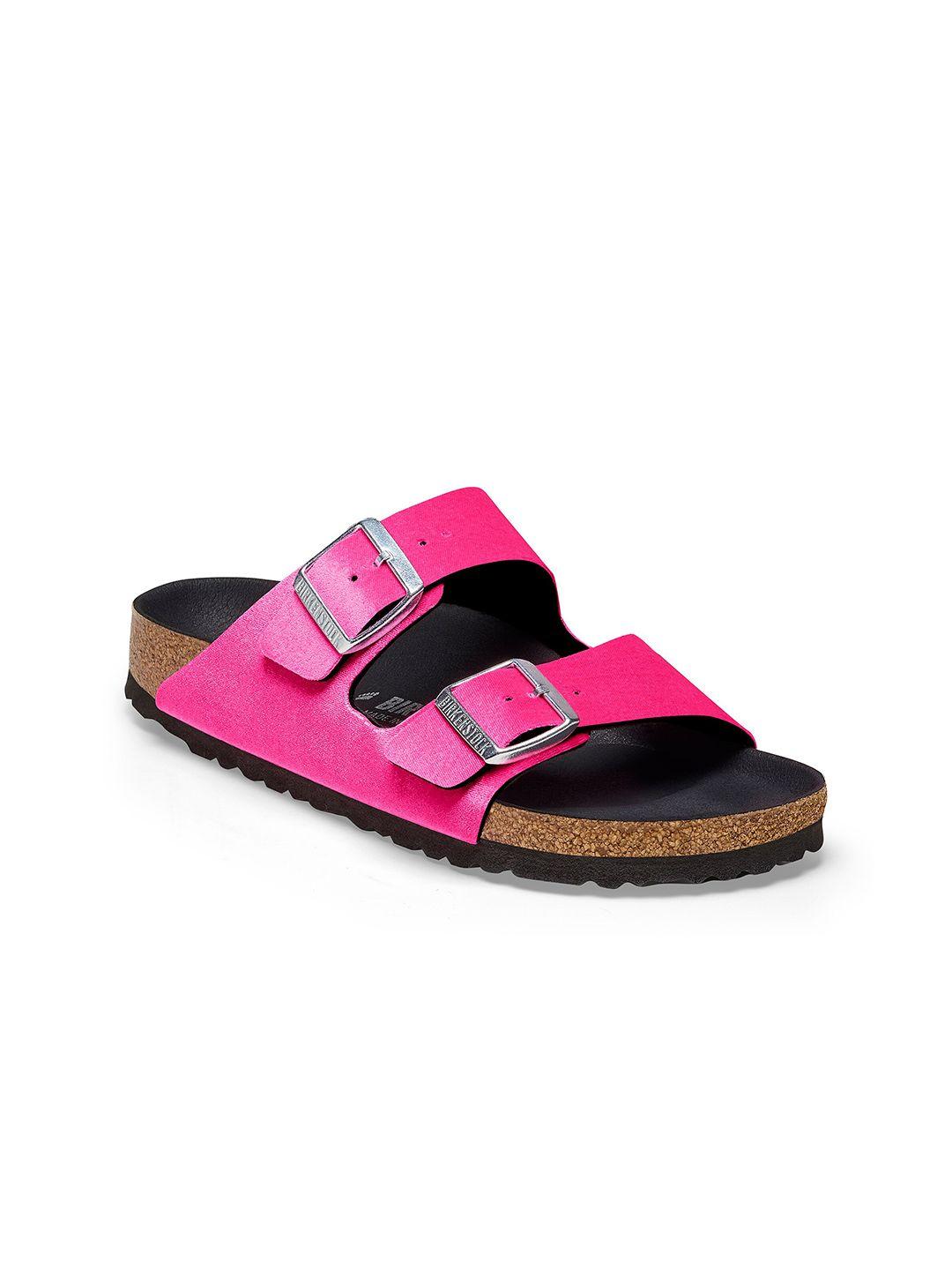 birkenstock arizona rivet logo velvet narrow width two strap open toe flats