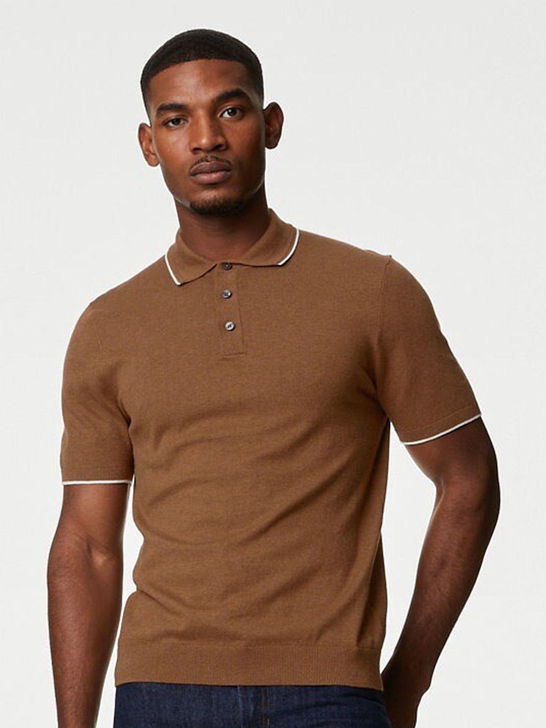 marks & spencer polo collar regular fit t-shirt