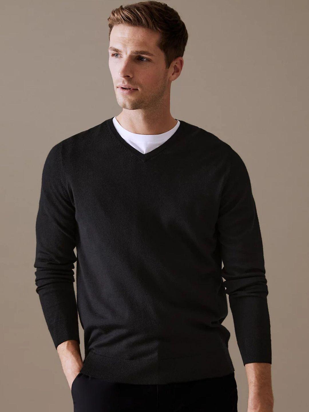 marks & spencer v-neck woollen pullover