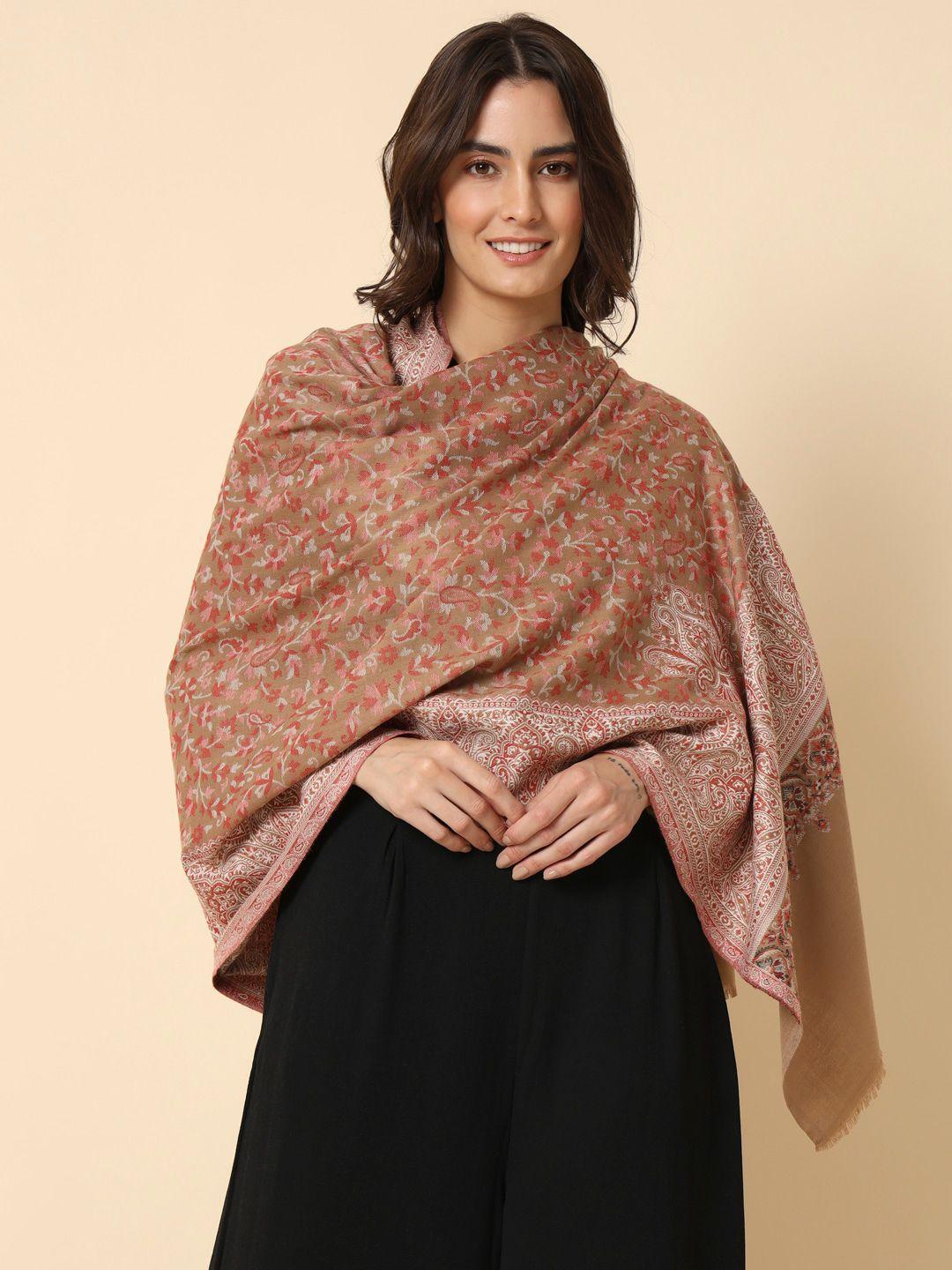 here&now woven design kaani shawl