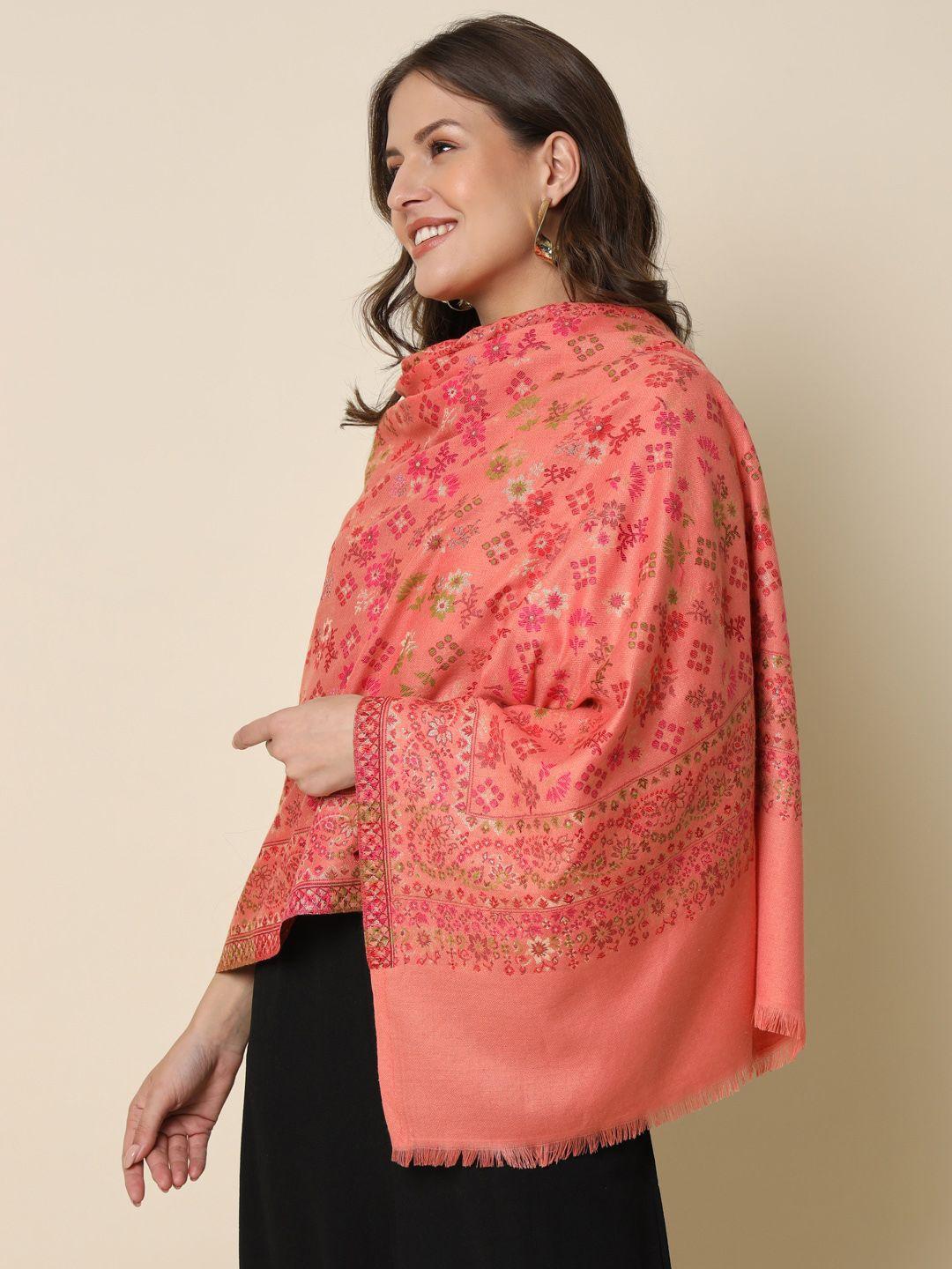 here&now woven design kaani shawl