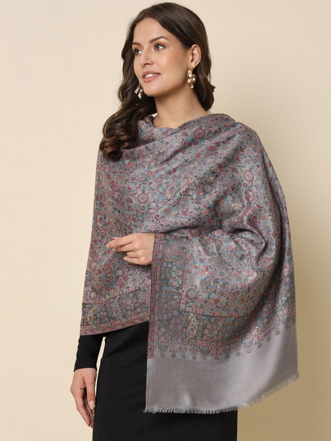 here&now zari work woven design shawl