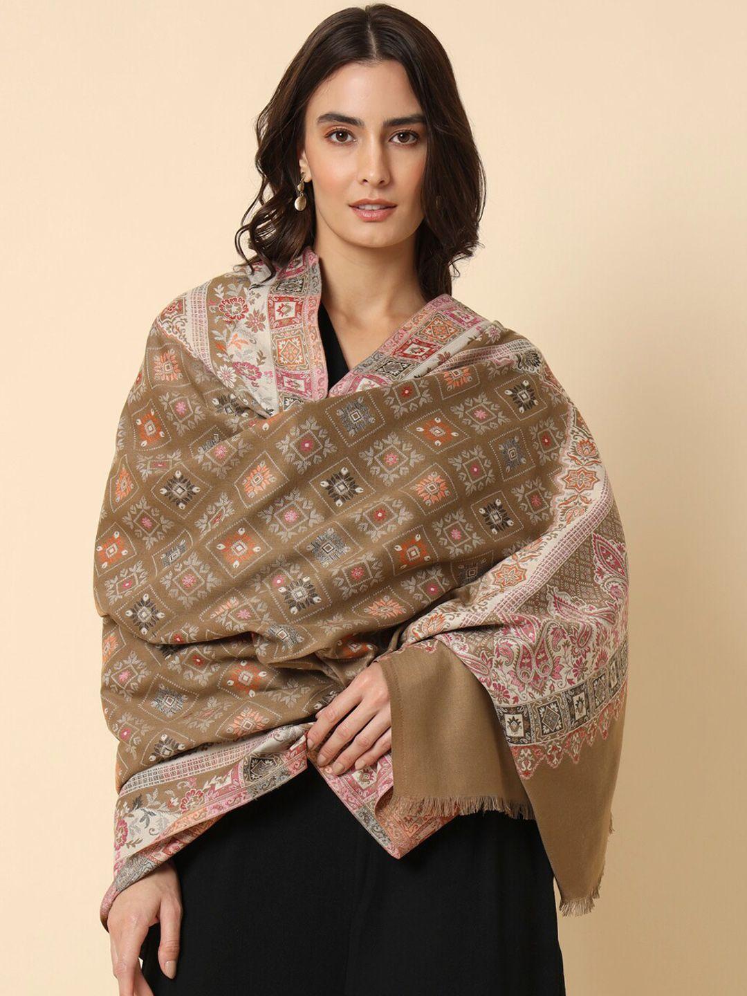 here&now kaani woven design shawl