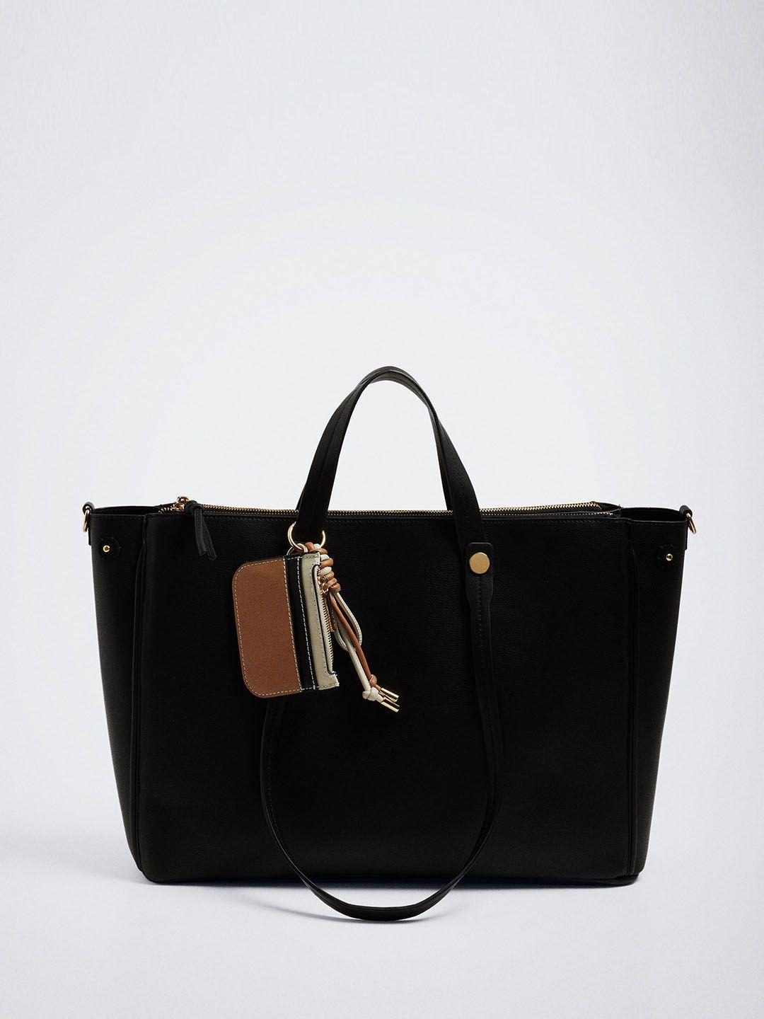 parfois oversized structured shoulder bag with laptop compartment