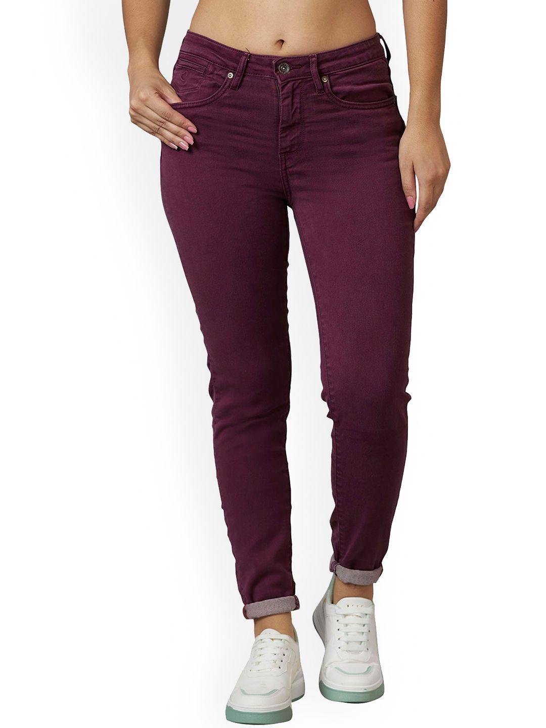 being human women skinny fit mid-rise clean look jeans