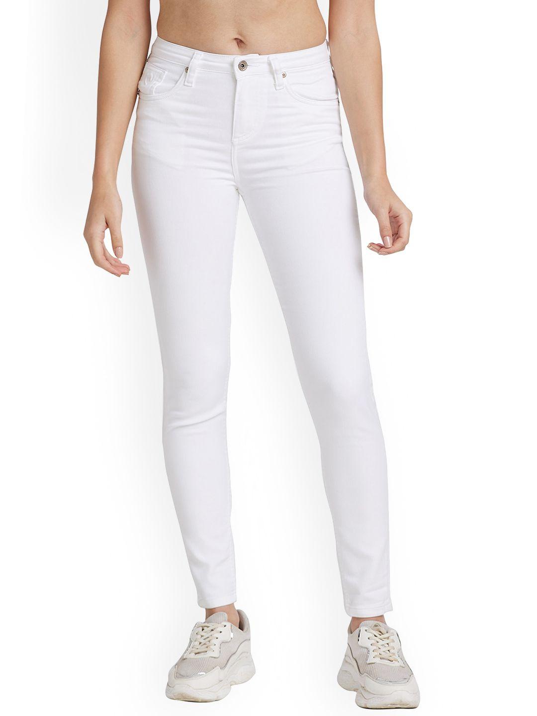 being human women skinny fit mid-rise clean look jeans