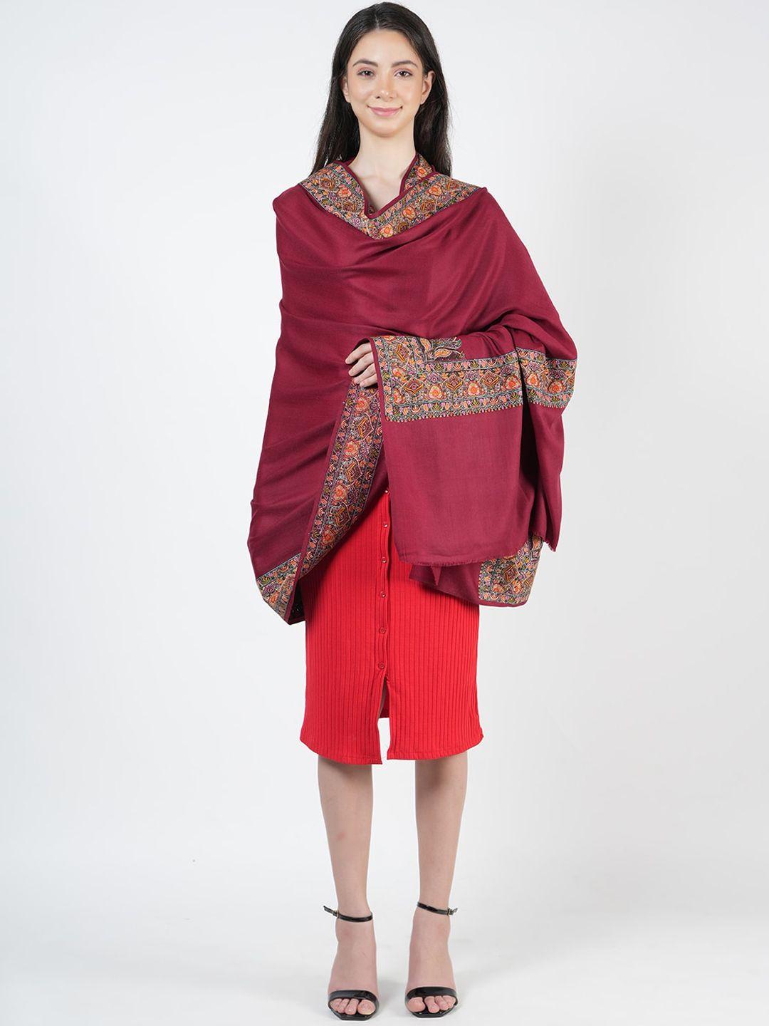 muffly ethnic motifs printed woollen shawl