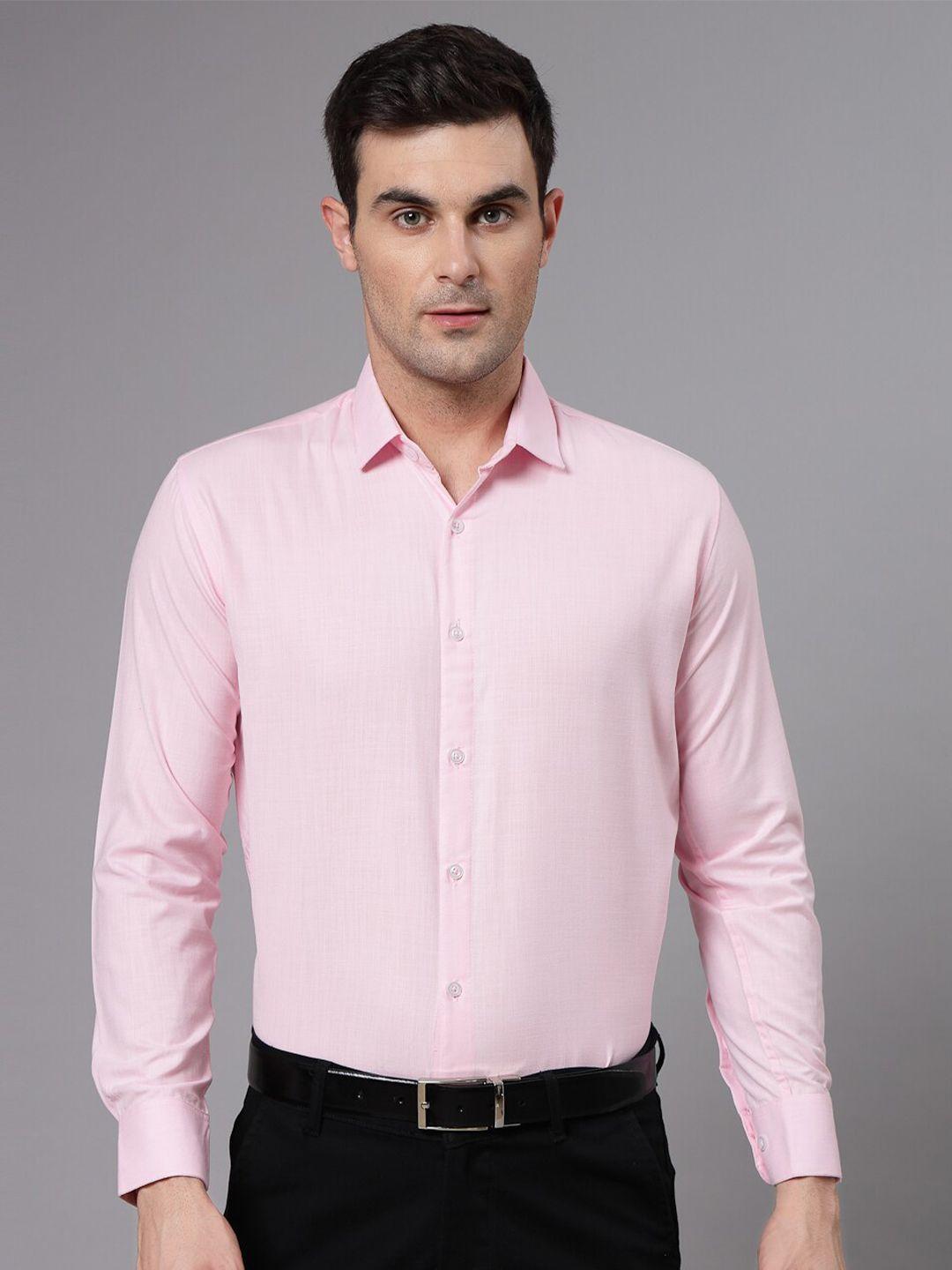 molly & michel spread collar slim fit cotton formal shirt