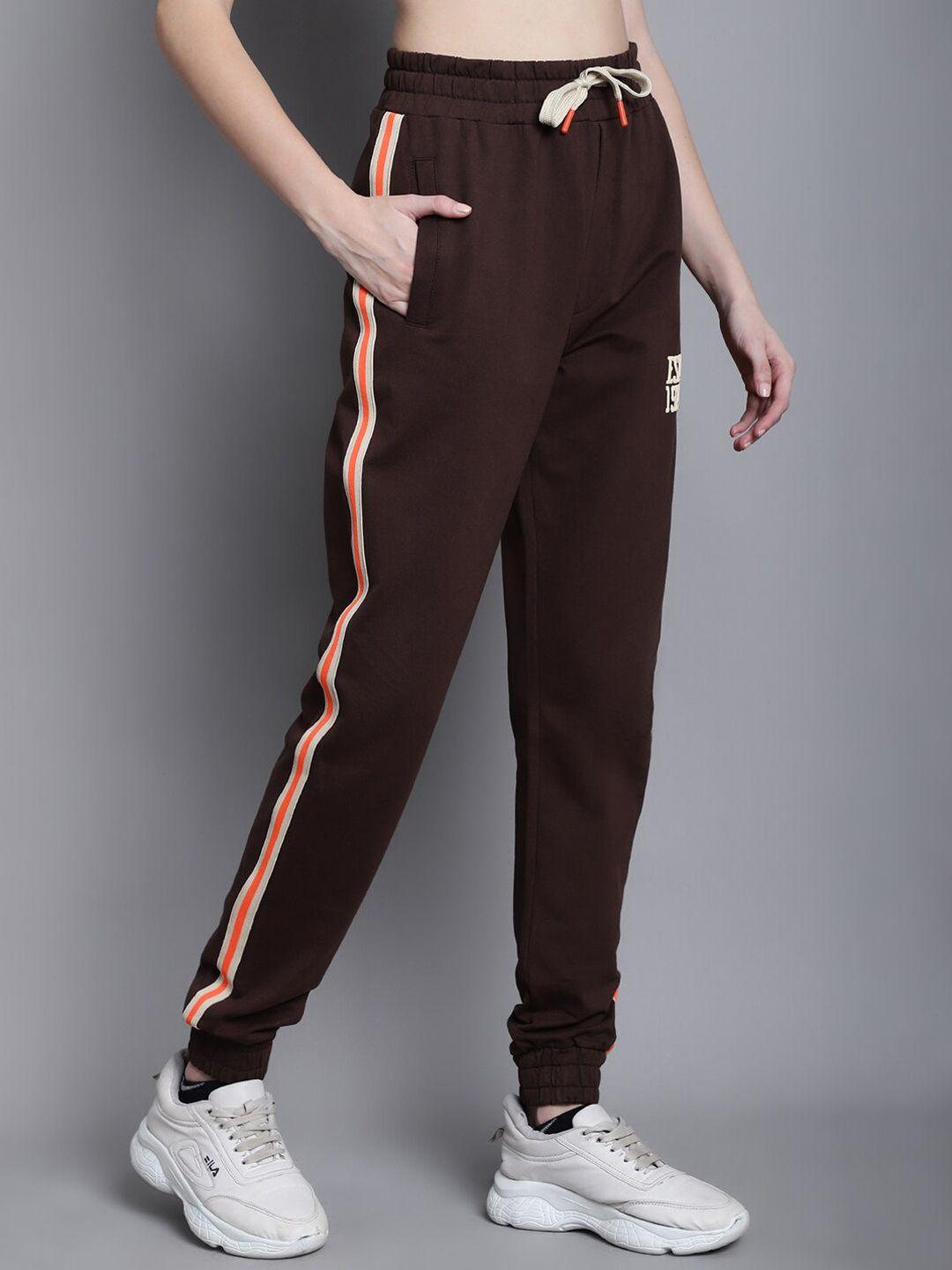 door74 mid-rise with side tape cotton joggers