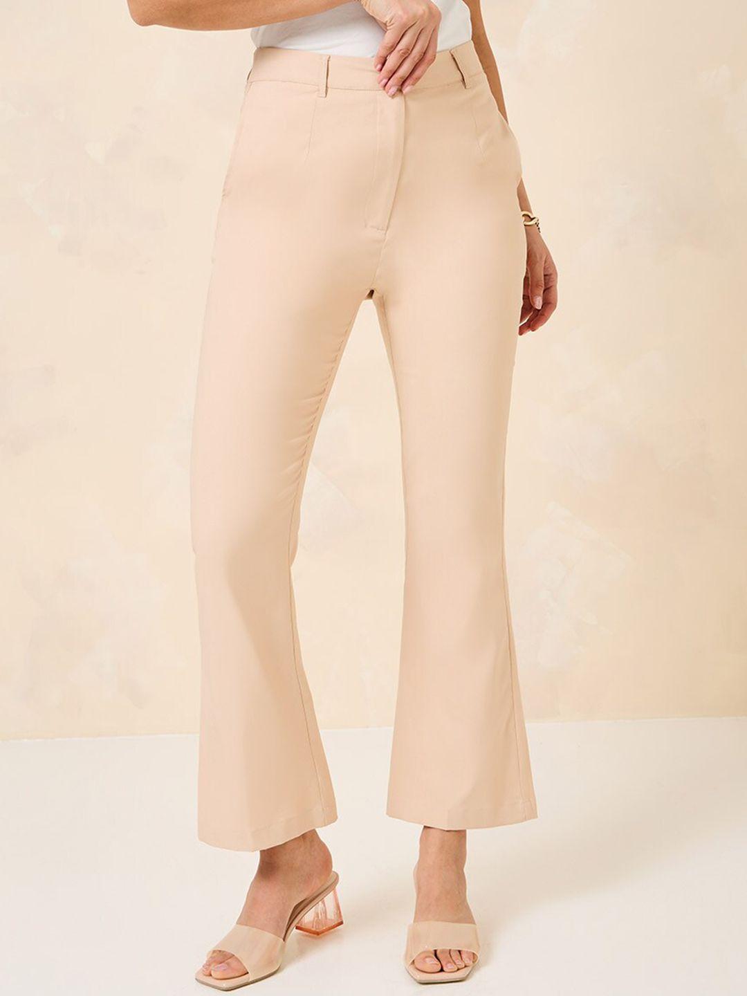 styli women slim fit high-rise trousers