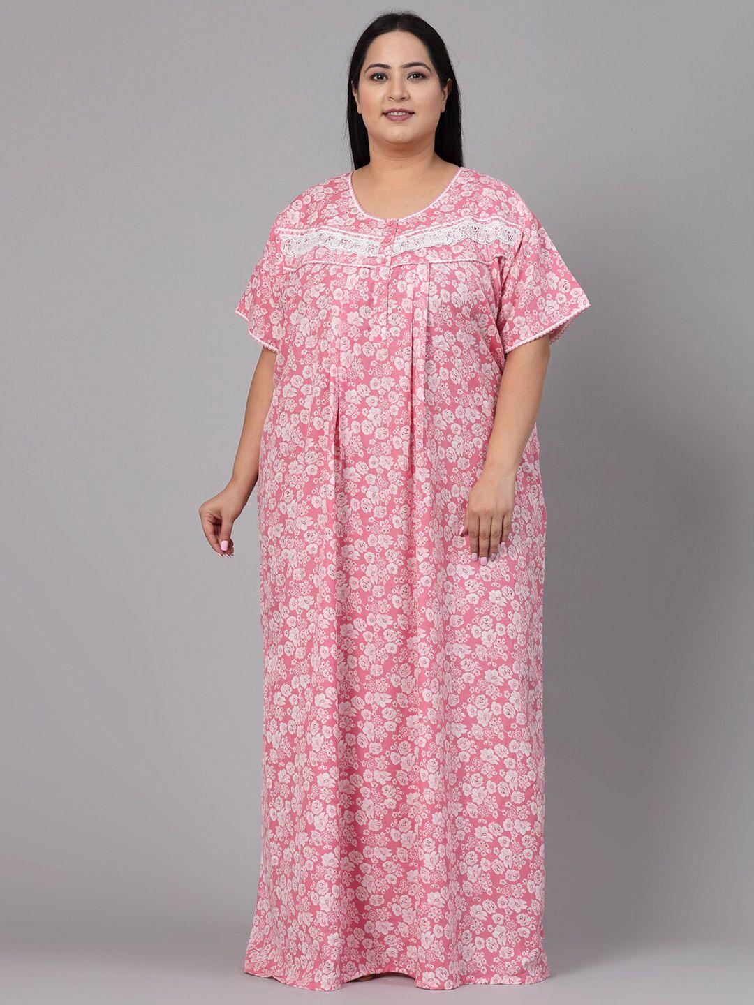 sweet dreams floral printed maxi nightdress