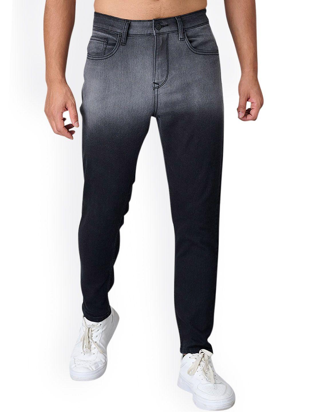 old grey men skinny fit cotton jeans