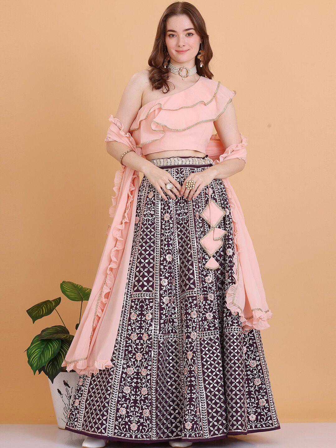 ethnovog ready to wear lehenga & blouse with dupatta