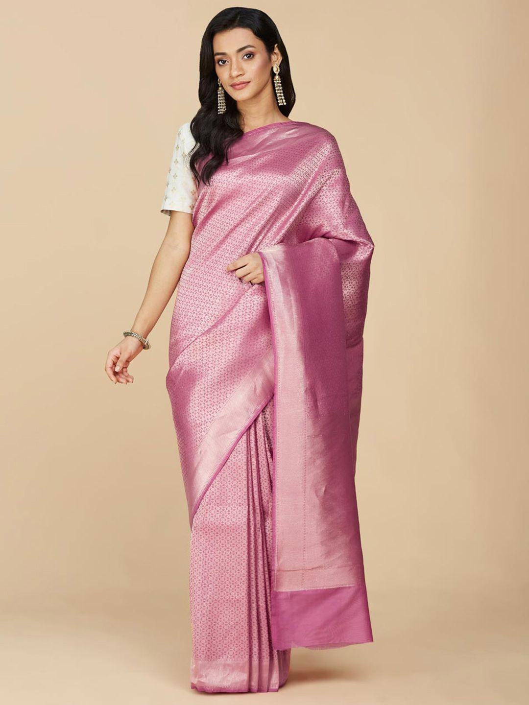 fabindia ethnic motifs woven design zari saree