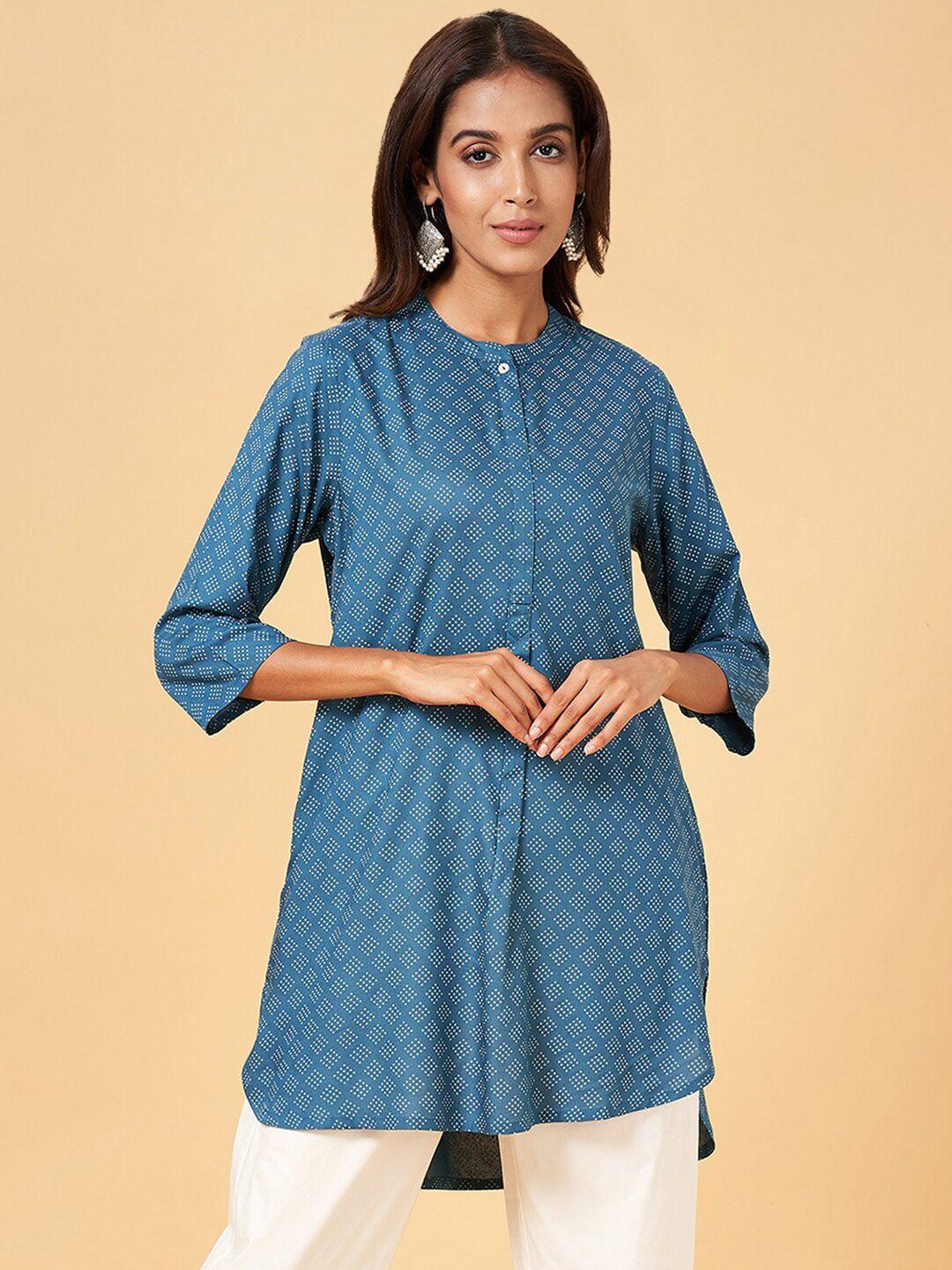 rangmanch by pantaloons geometric printed ethnic tunic