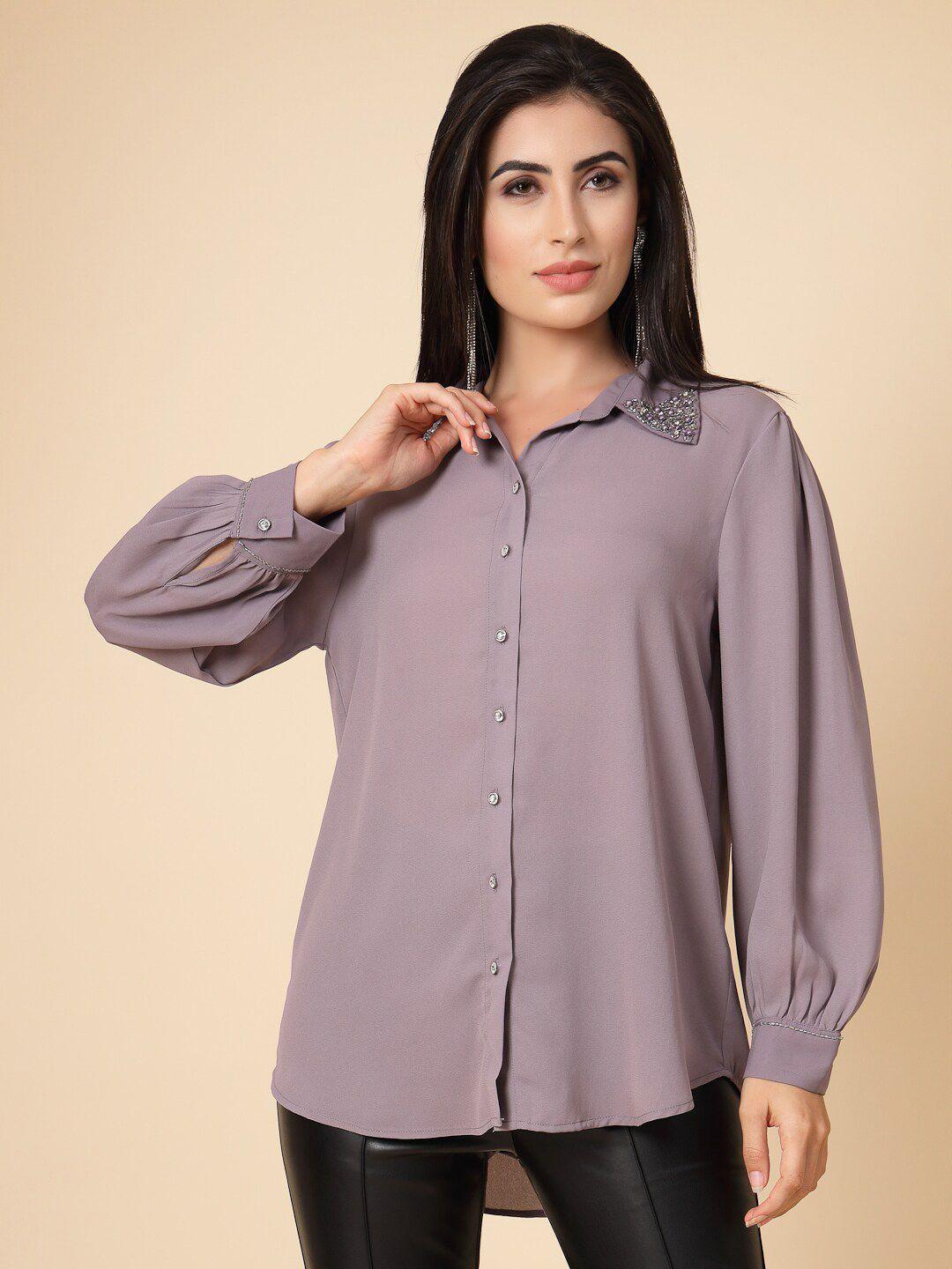 gipsy spread collar casual shirt