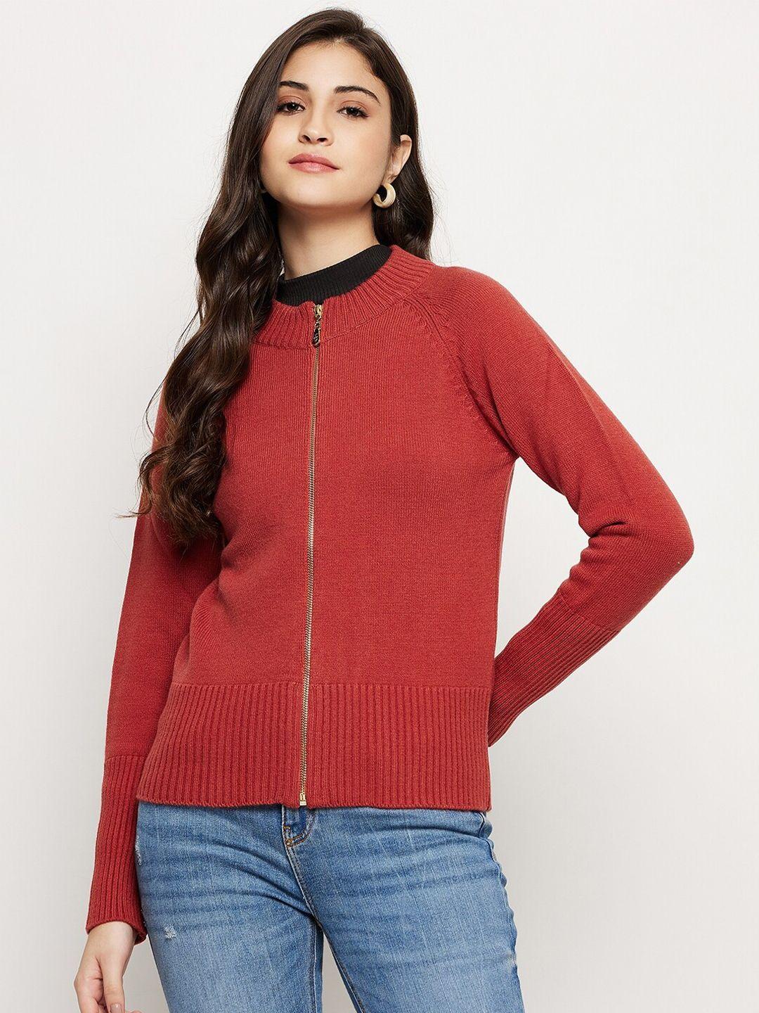 madame women round neck cardigan