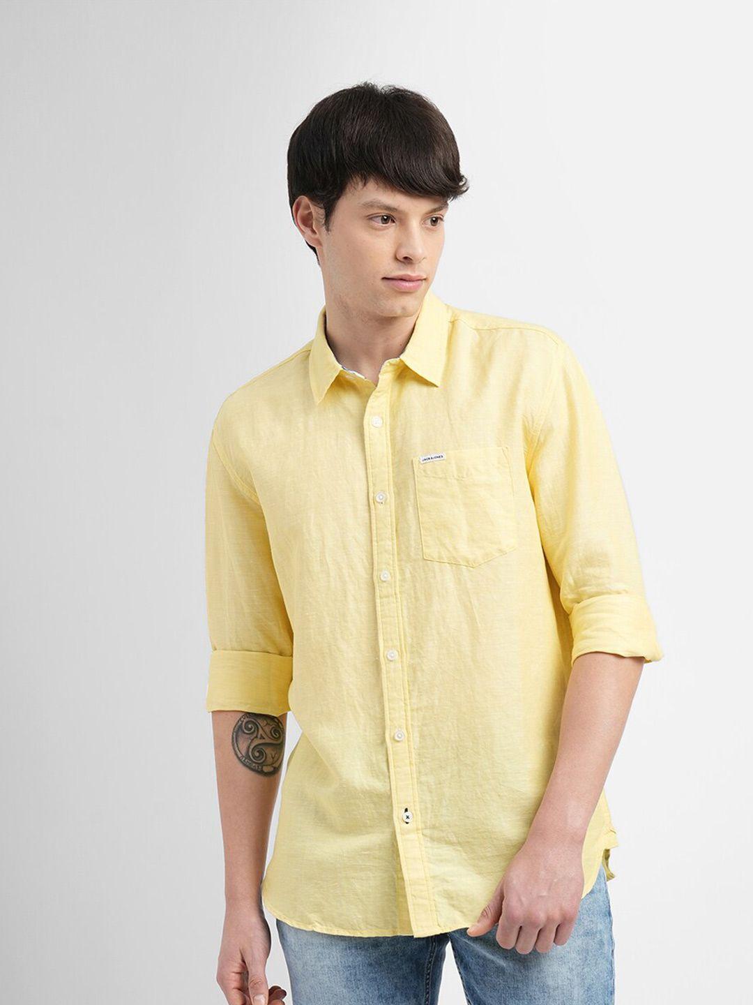 jack & jones slim fit cotton casual shirt